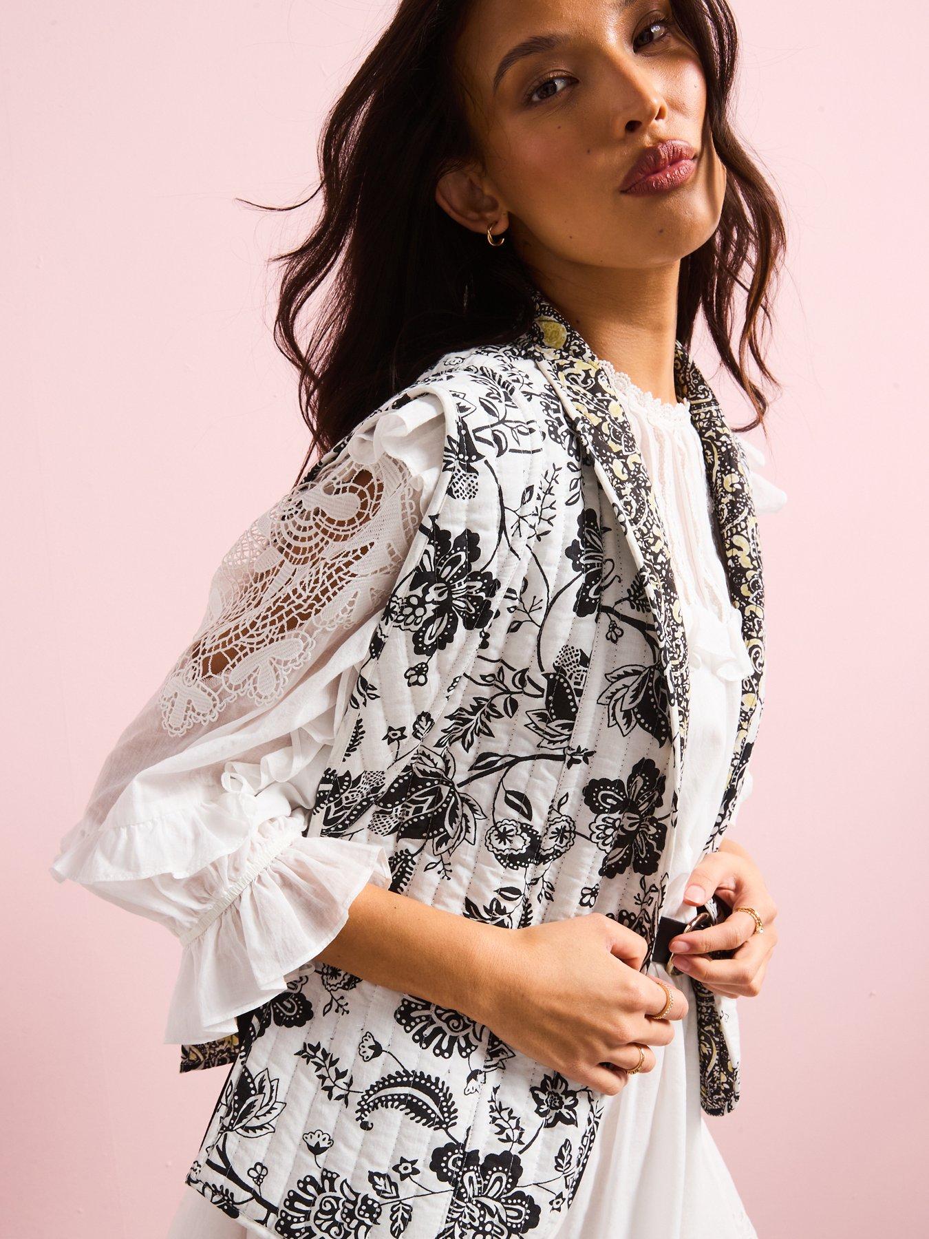 Image 6 of 6 of V by Very Reversible Paisley Printed Quilted Waistcoat - Multi