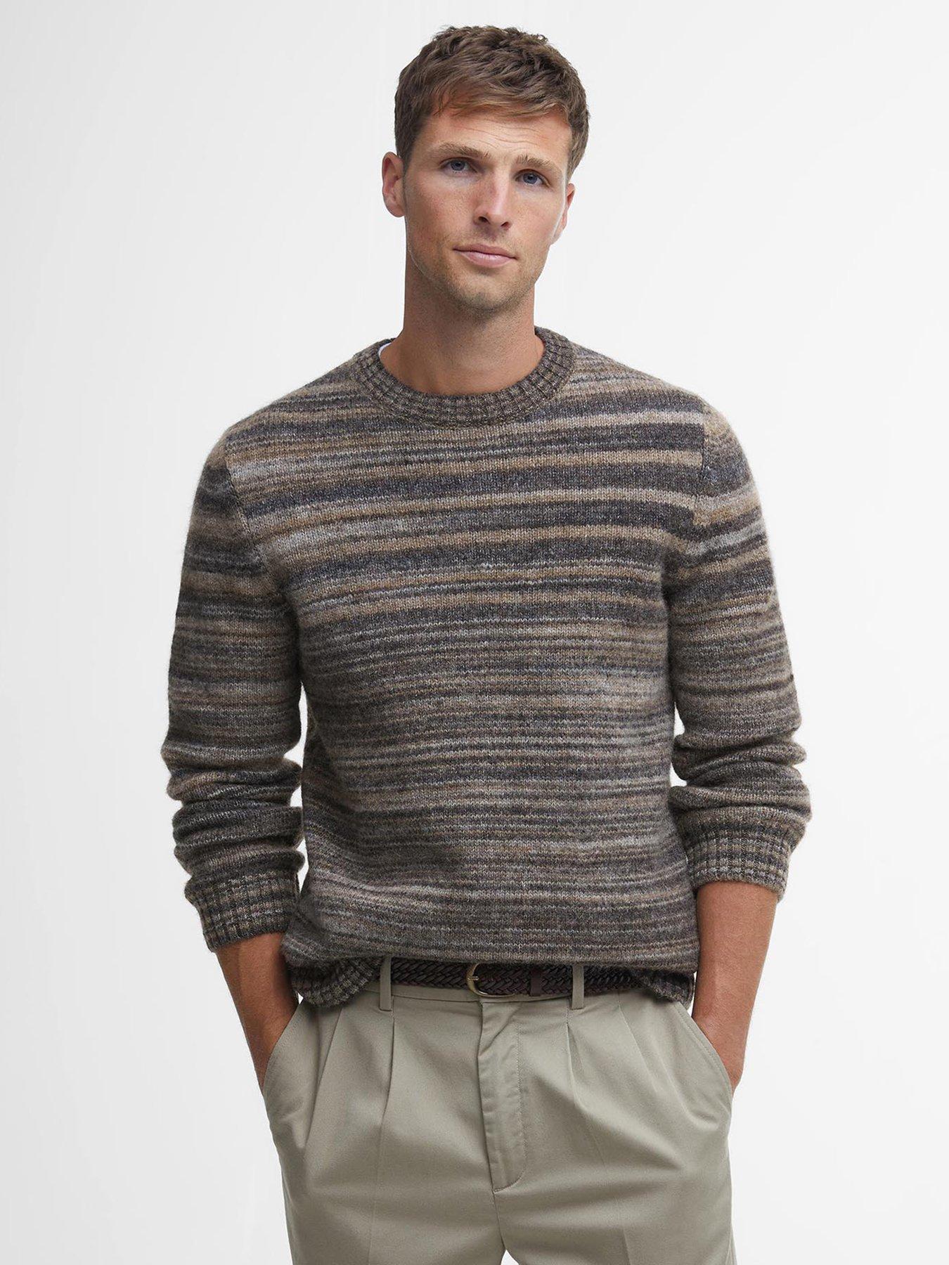 undefined Pateley Crew Neck Knitted Jumper - Grey