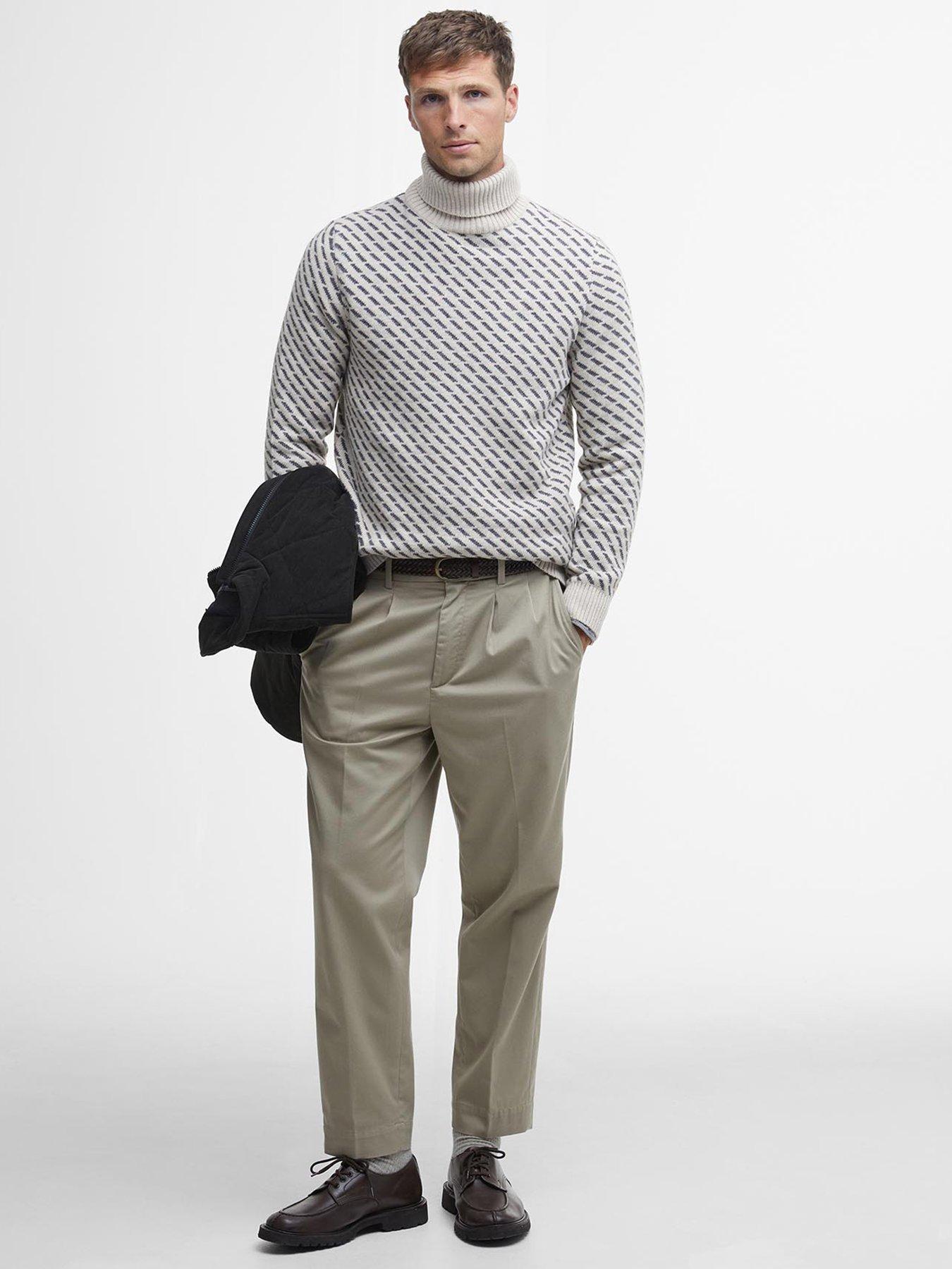Image 3 of 5 of Barbour Masham Roll Neck Knitted Jumper - Off White