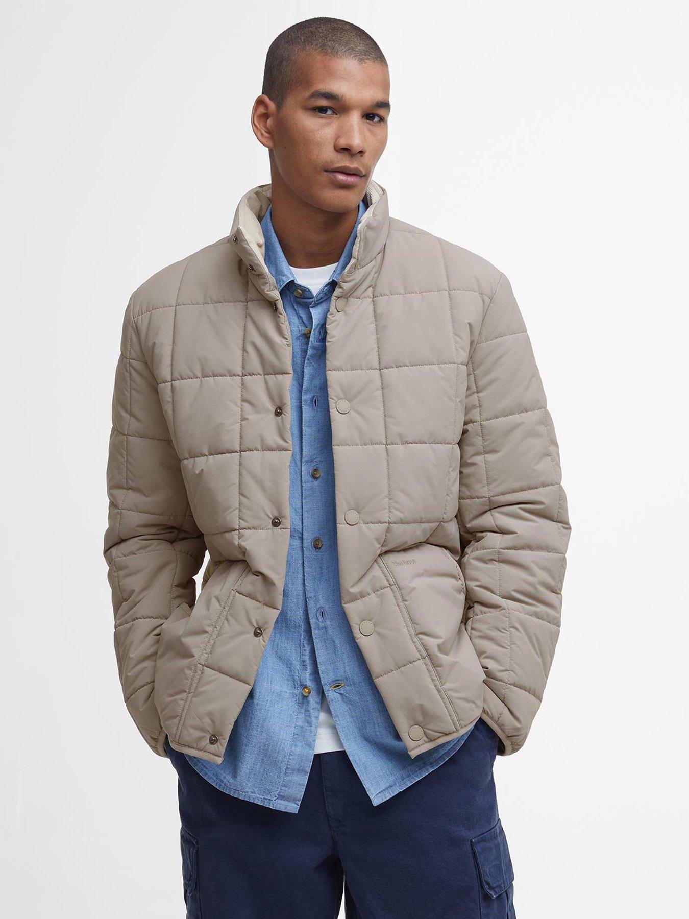 undefined Shoreman Quilted Jacket - Light Grey