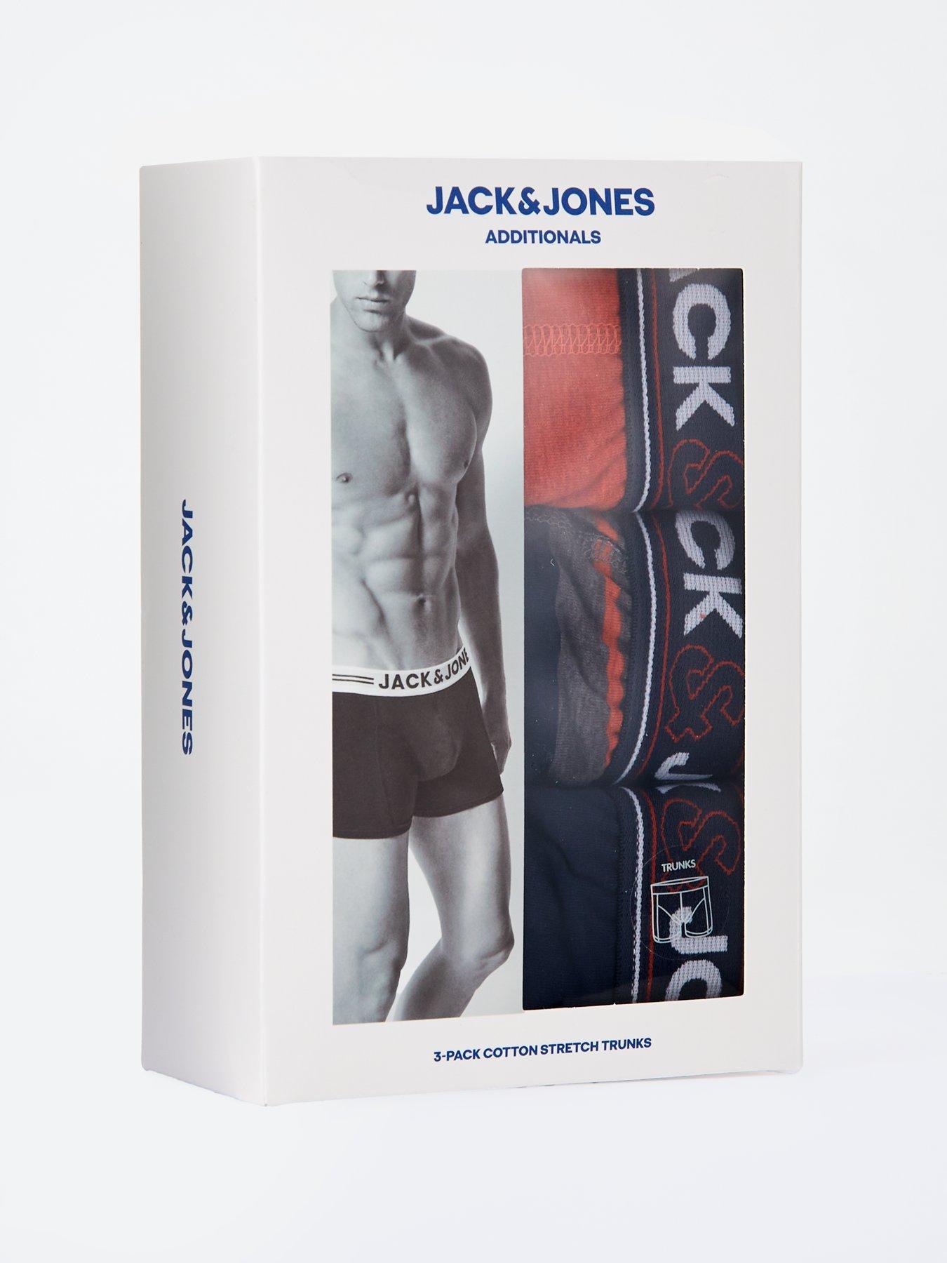 Image 4 of 4 of Jack & Jones John 3 Pack Trunks 3 Pack - Multi