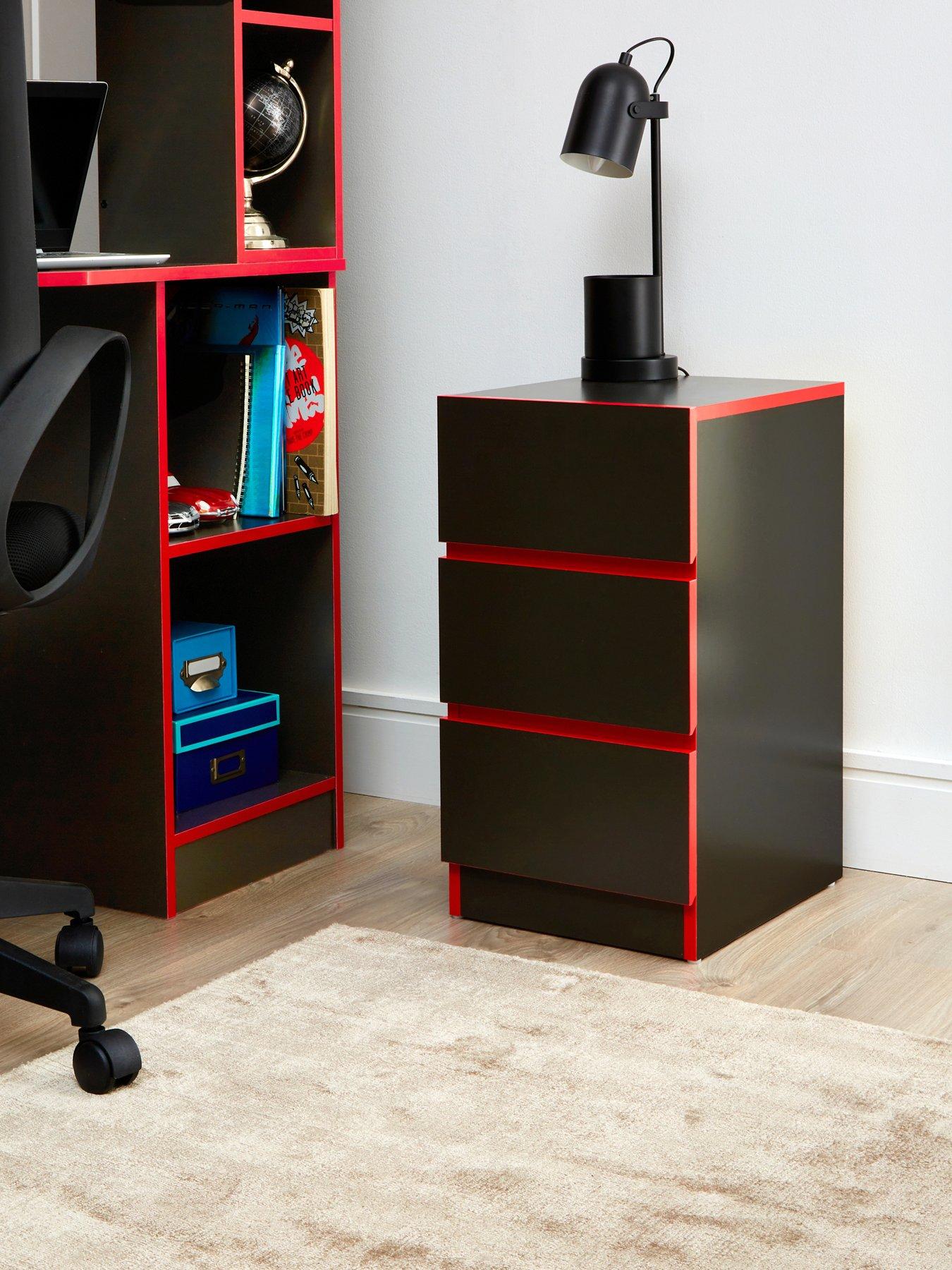 undefined Fenner 3 Drawer Bedside Chest