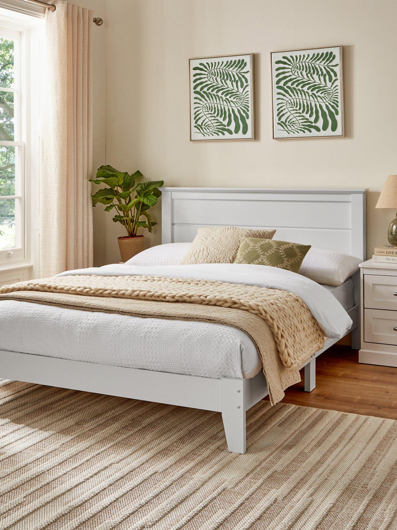 undefined Atlanta Bed Frame with Mattress Options (Buy  &  SAVE!) - White