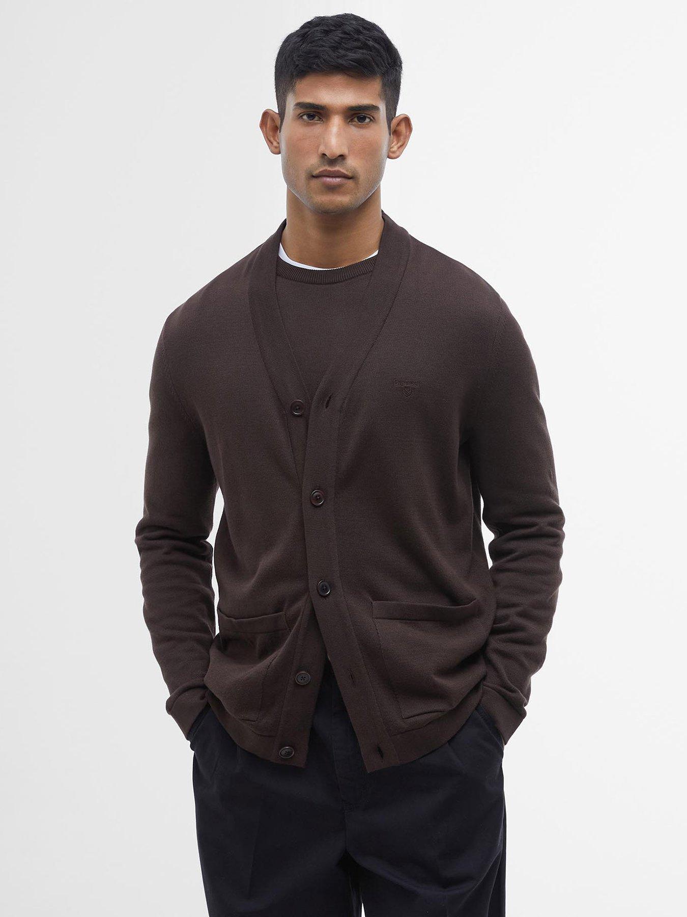 undefined Pima Cotton Knitted Cardigan - Brown