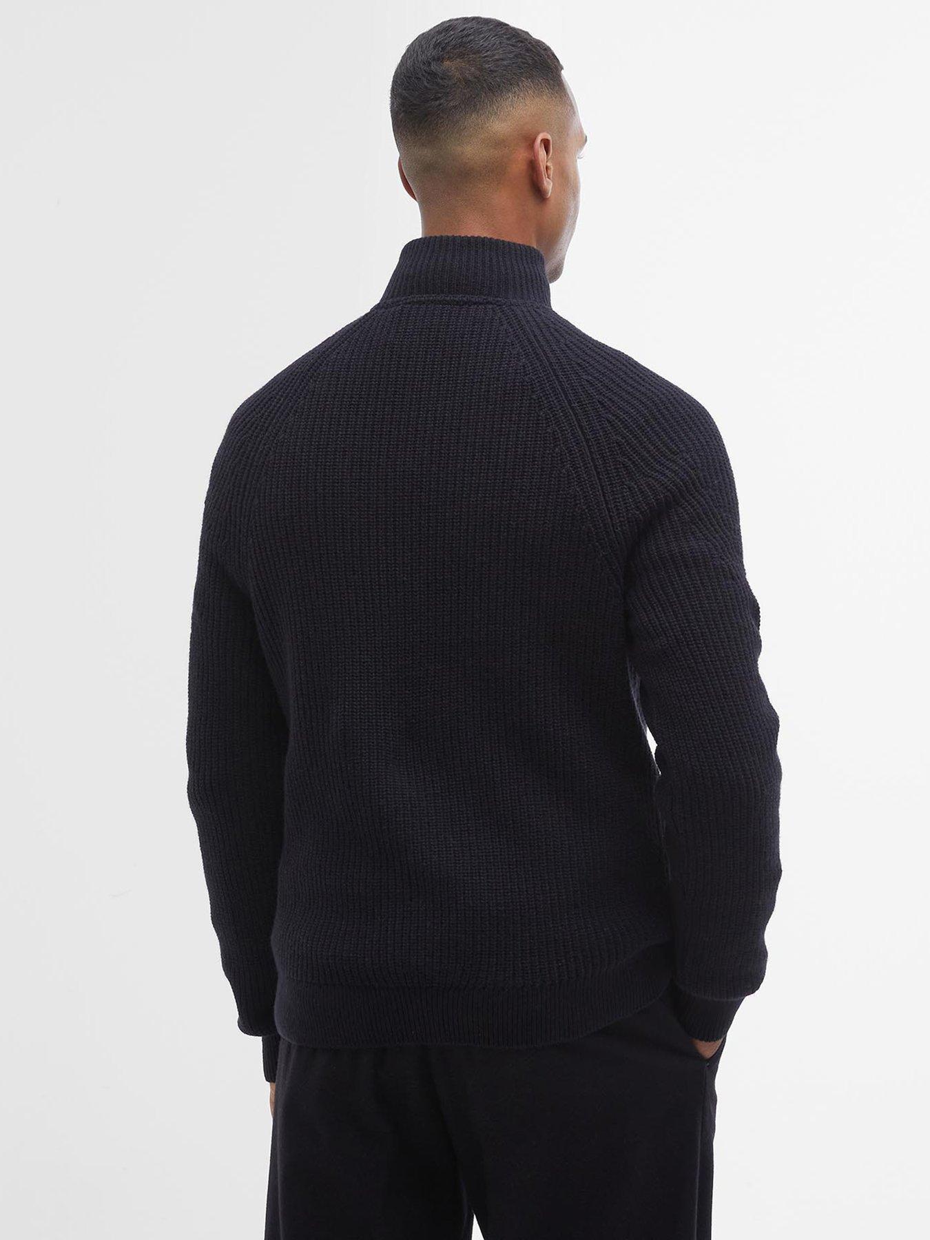 Image 2 of 5 of Barbour International Chester Half Zip Knitted Jumper - Black