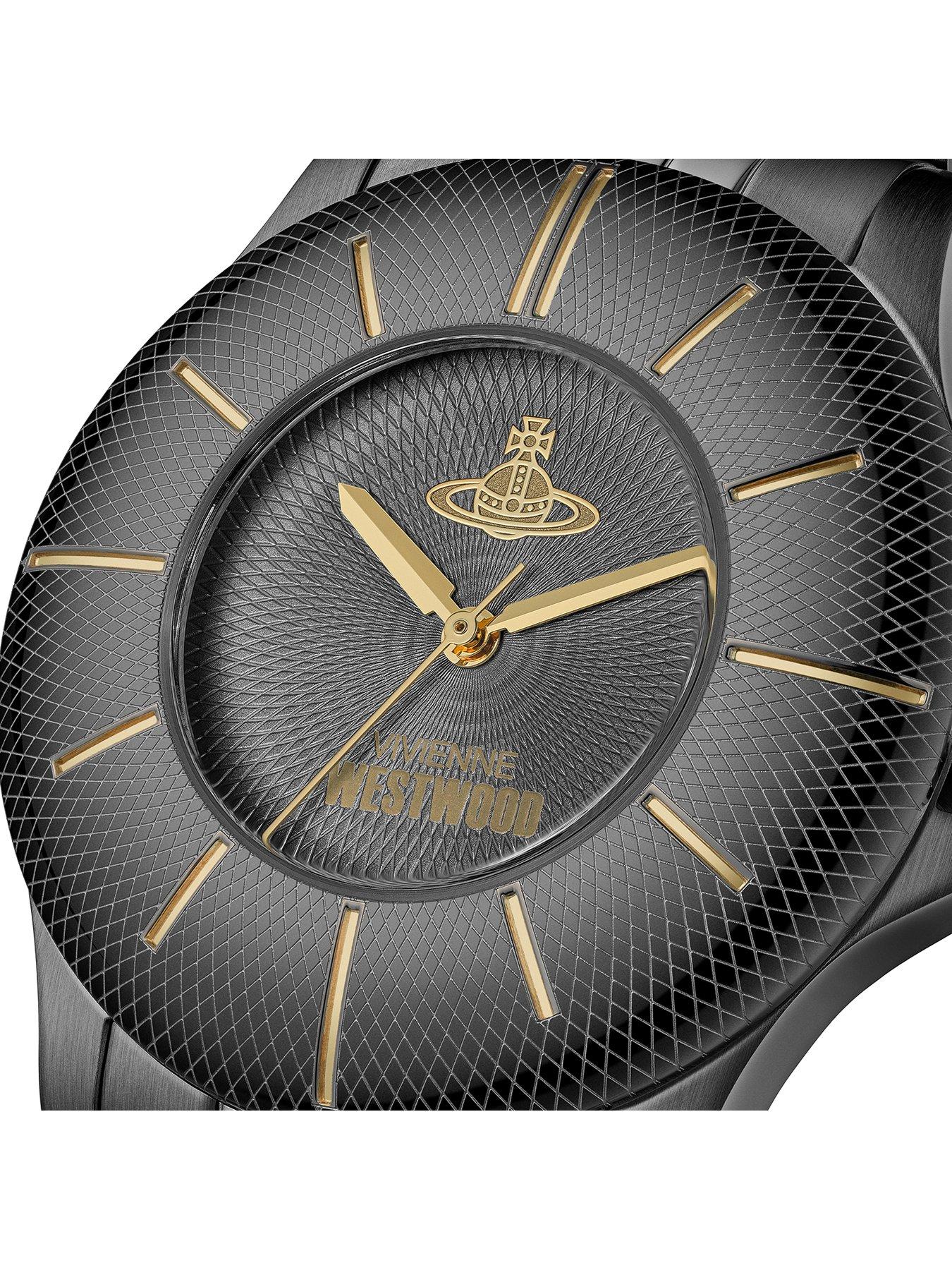 Vivienne Westwood Black and Gray Stainless Steel Bracelet Watch The Bank Watch main image 2