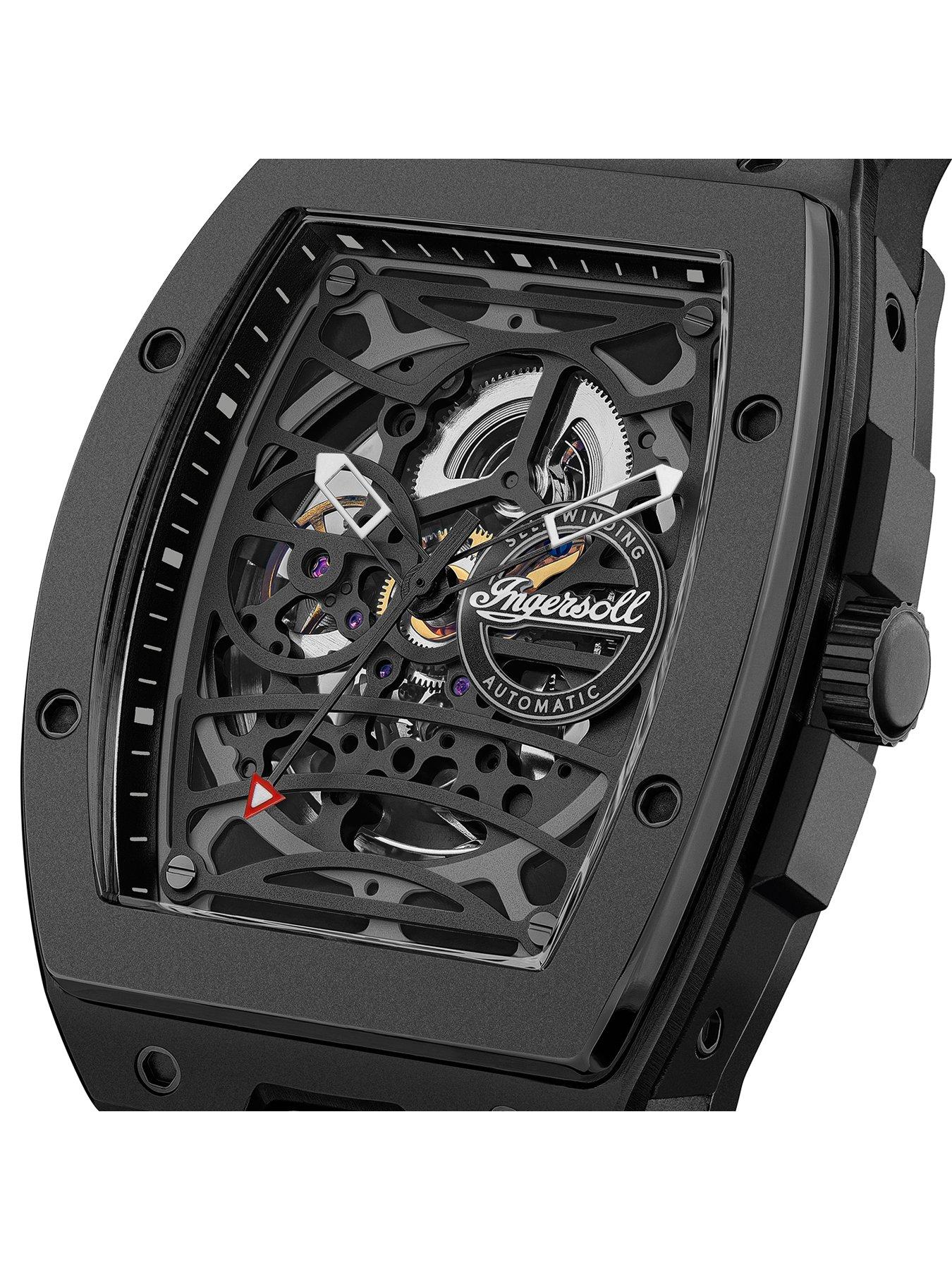 Image 2 of 5 of Ingersoll 1892 The Rim Automatic Mens Watch With Black Skeleton Dial - Black