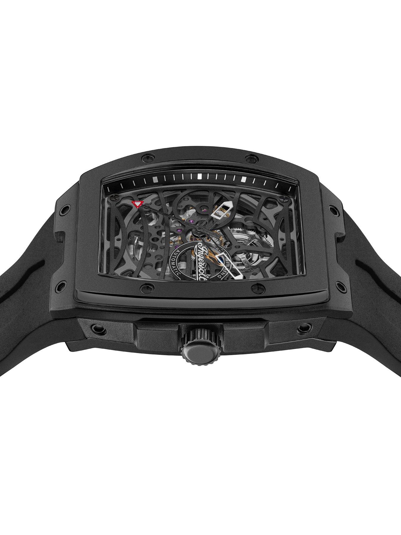 Image 3 of 5 of Ingersoll 1892 The Rim Automatic Mens Watch With Black Skeleton Dial - Black