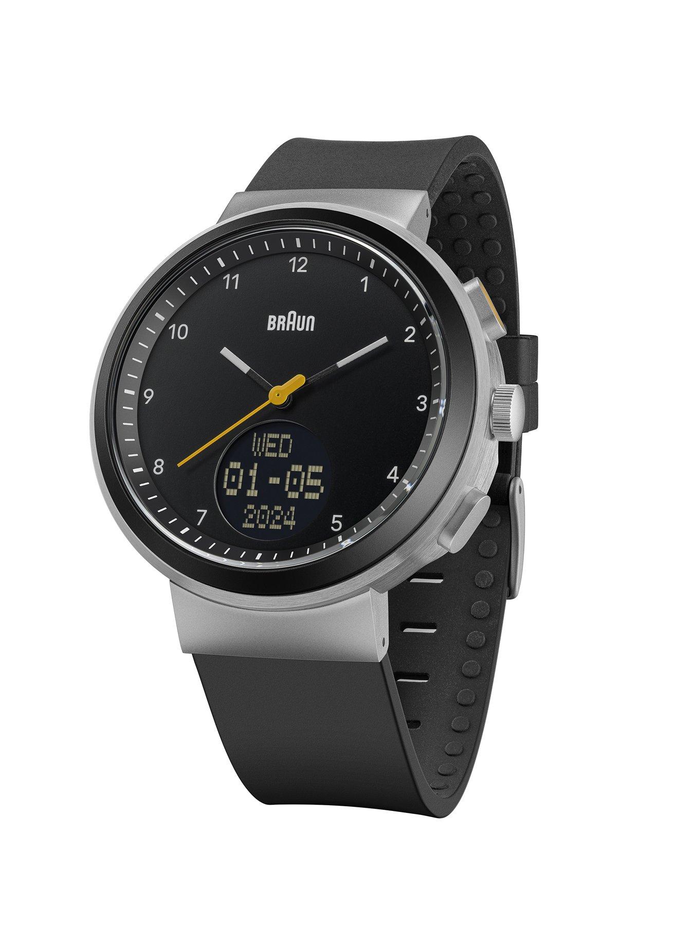 Image 3 of 7 of Braun Step Counter Watch with Silicon Black Strap