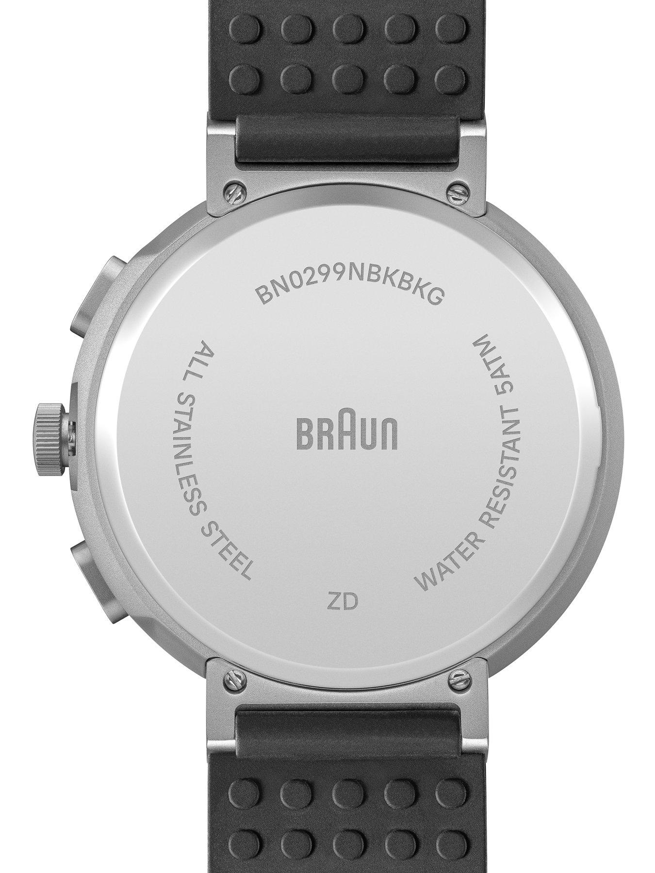 Image 5 of 7 of Braun Step Counter Watch with Silicon Black Strap
