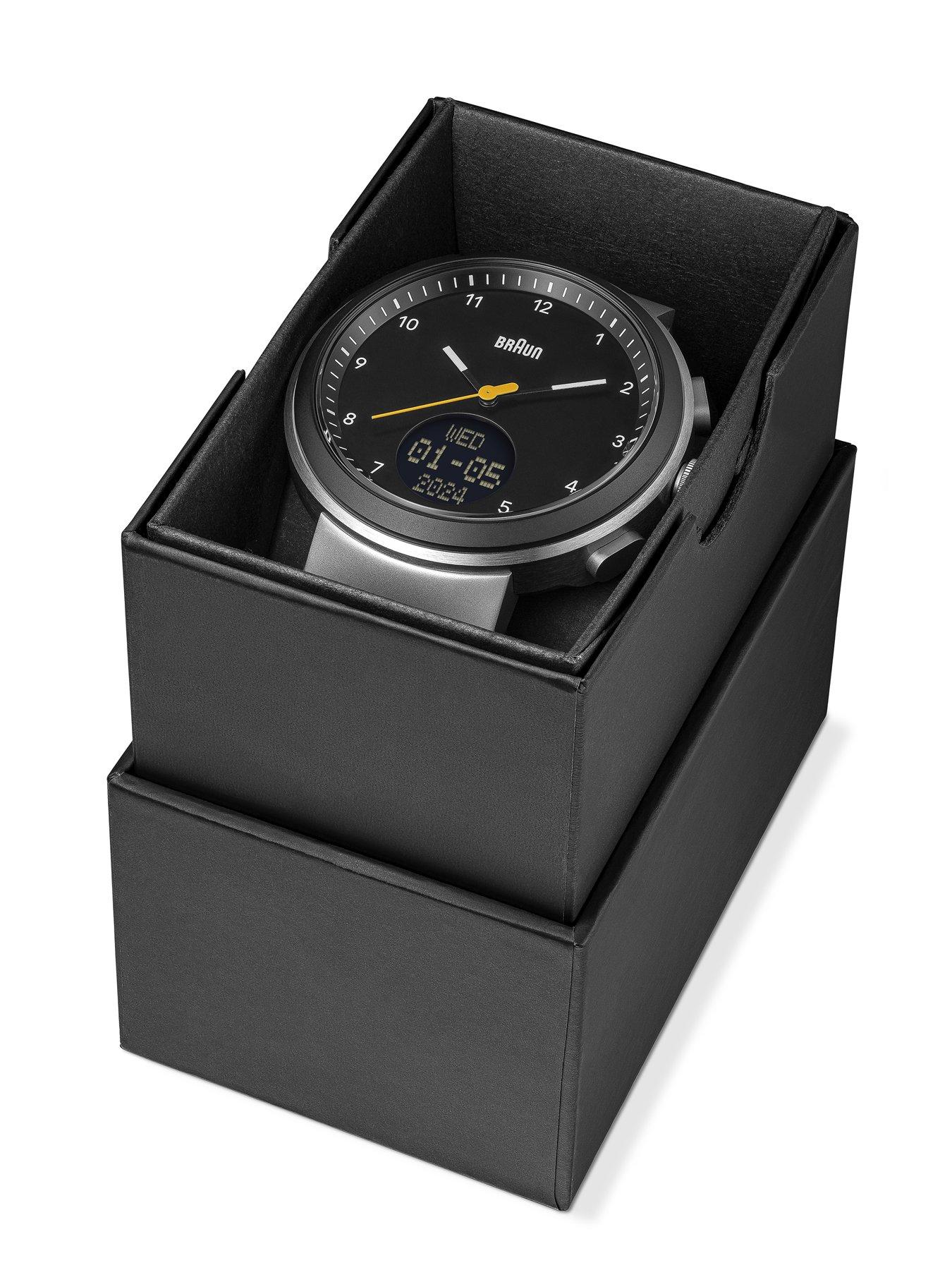 Image 6 of 7 of Braun Step Counter Watch with Silicon Black Strap