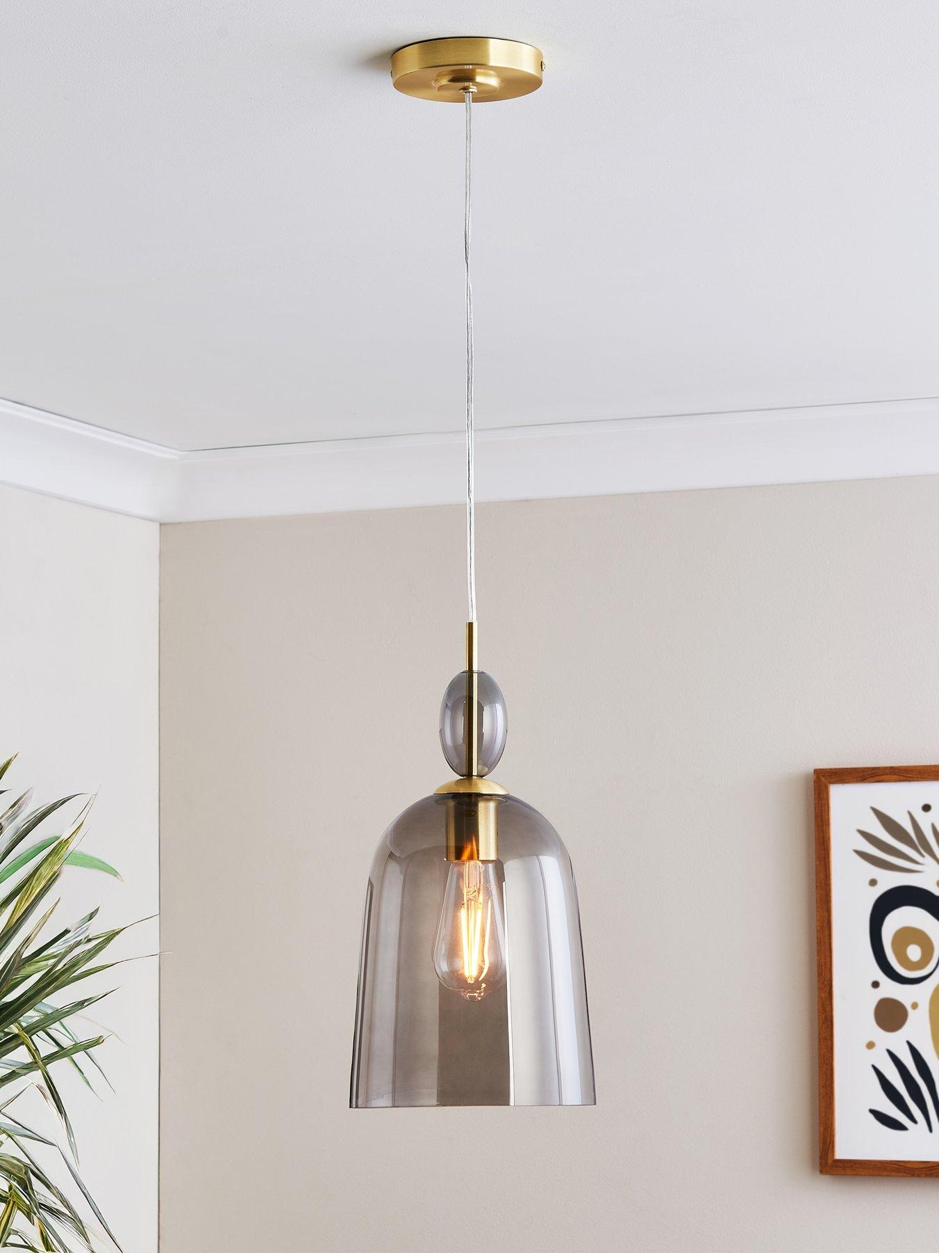 Product photograph of Very Home Pebble Pendant from very.co.uk