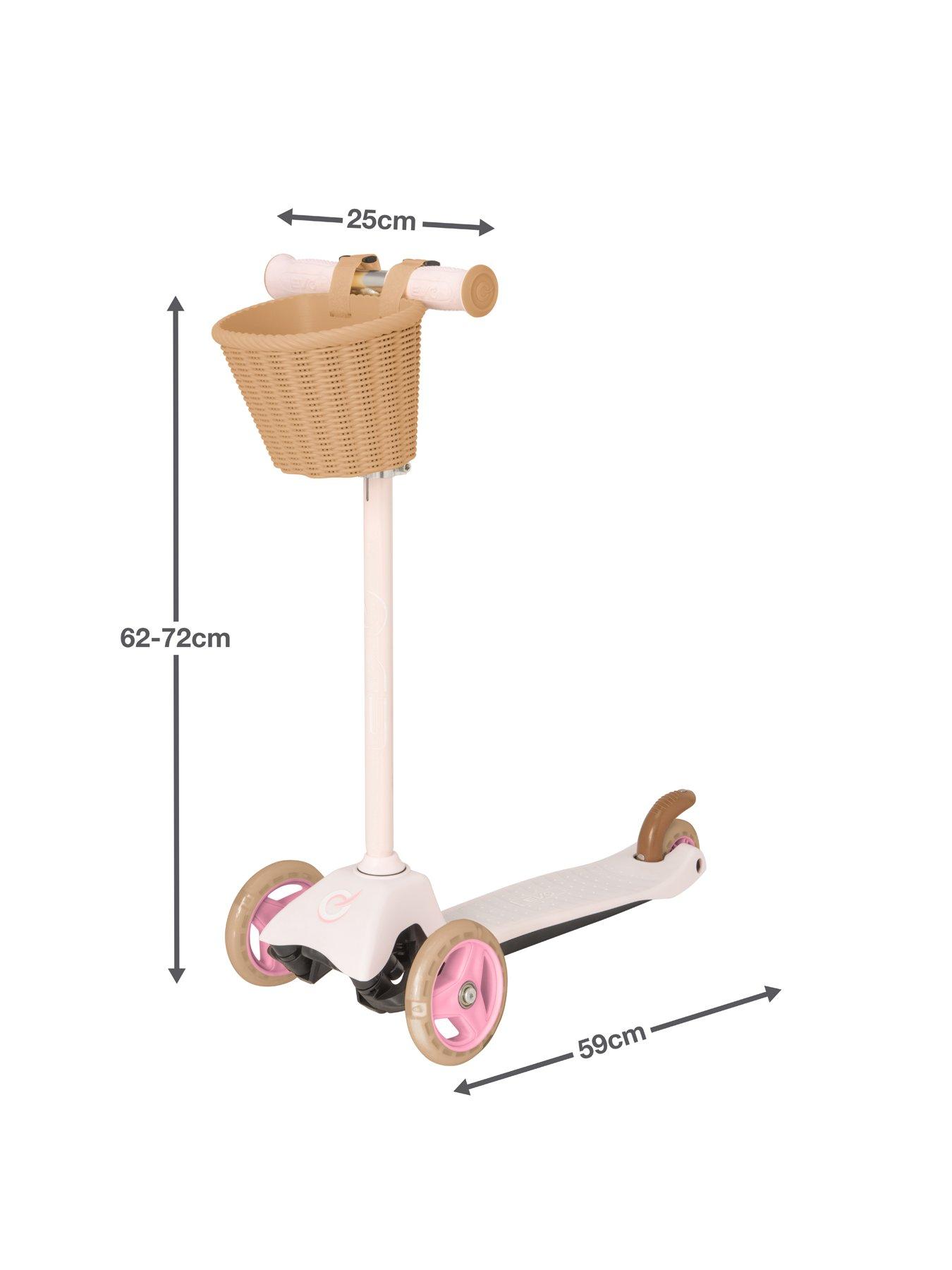 Image 2 of 7 of EVO Mini Cruiser with Basket - Pastel Pink