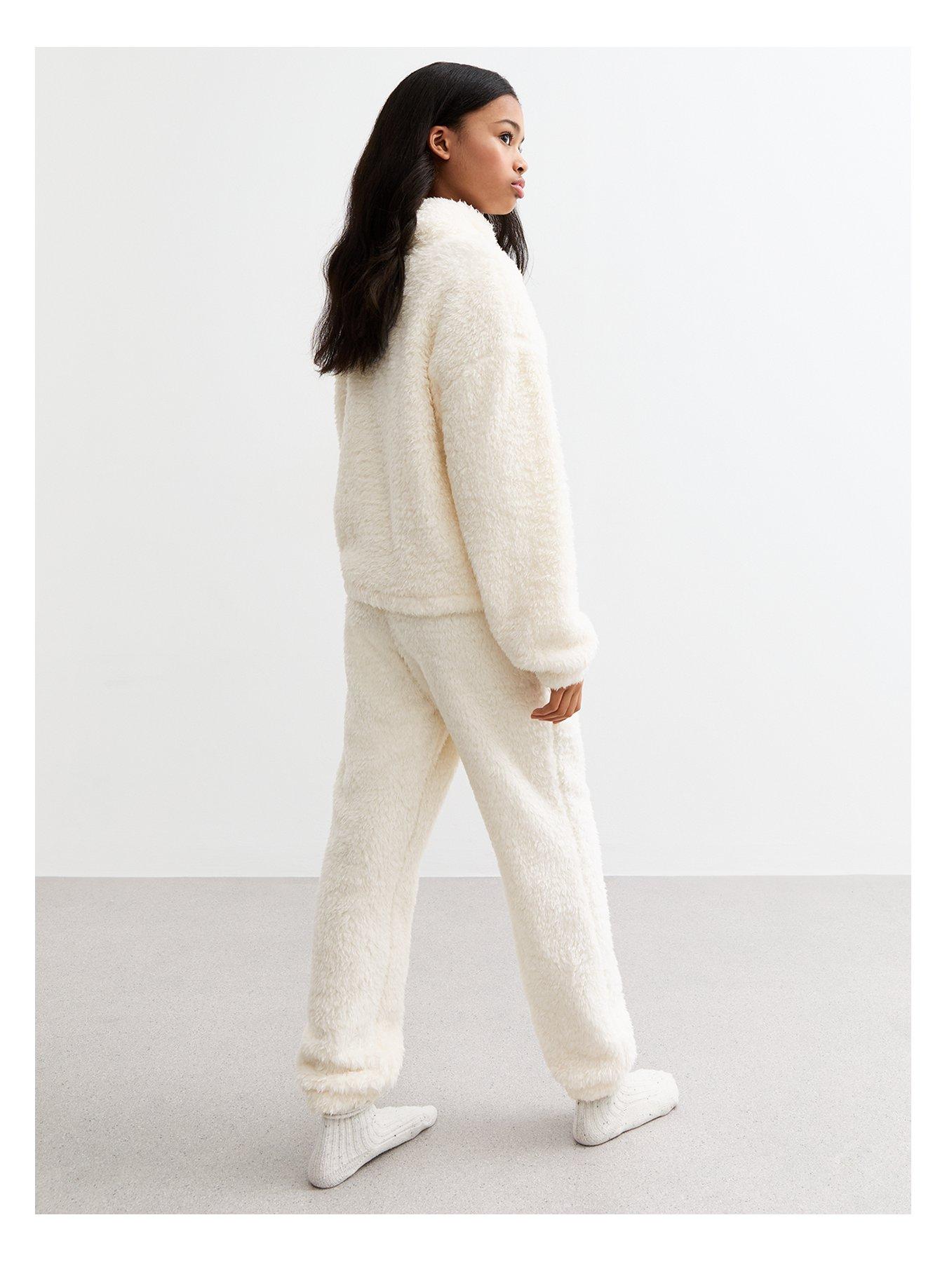 Lounge Set New Look Teddy Joggers Yours Curve Shadow Heart Borg
