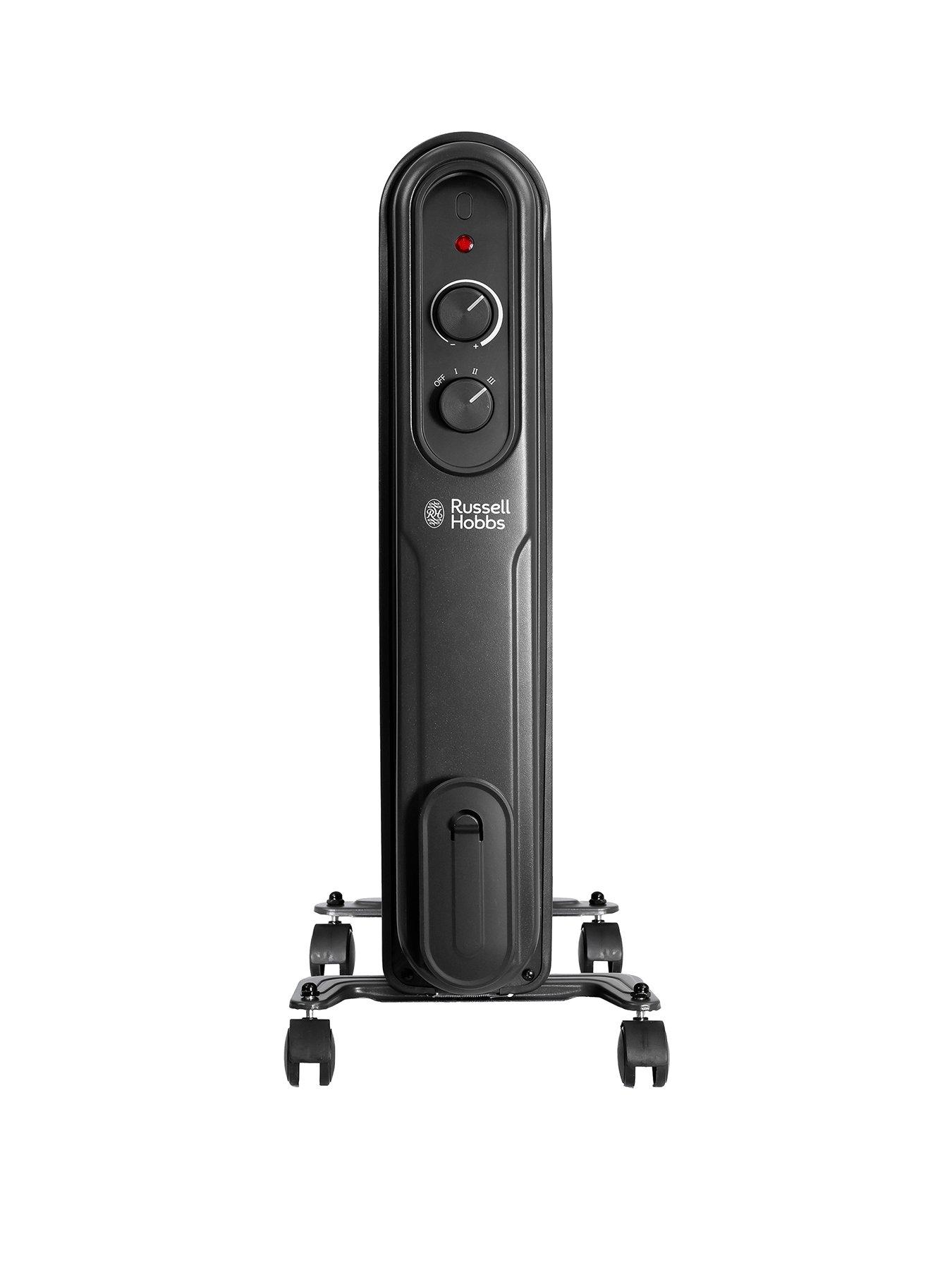 Russell Hobbs 2.5kW Oil-Filled Radiator - 9 Fin - Black