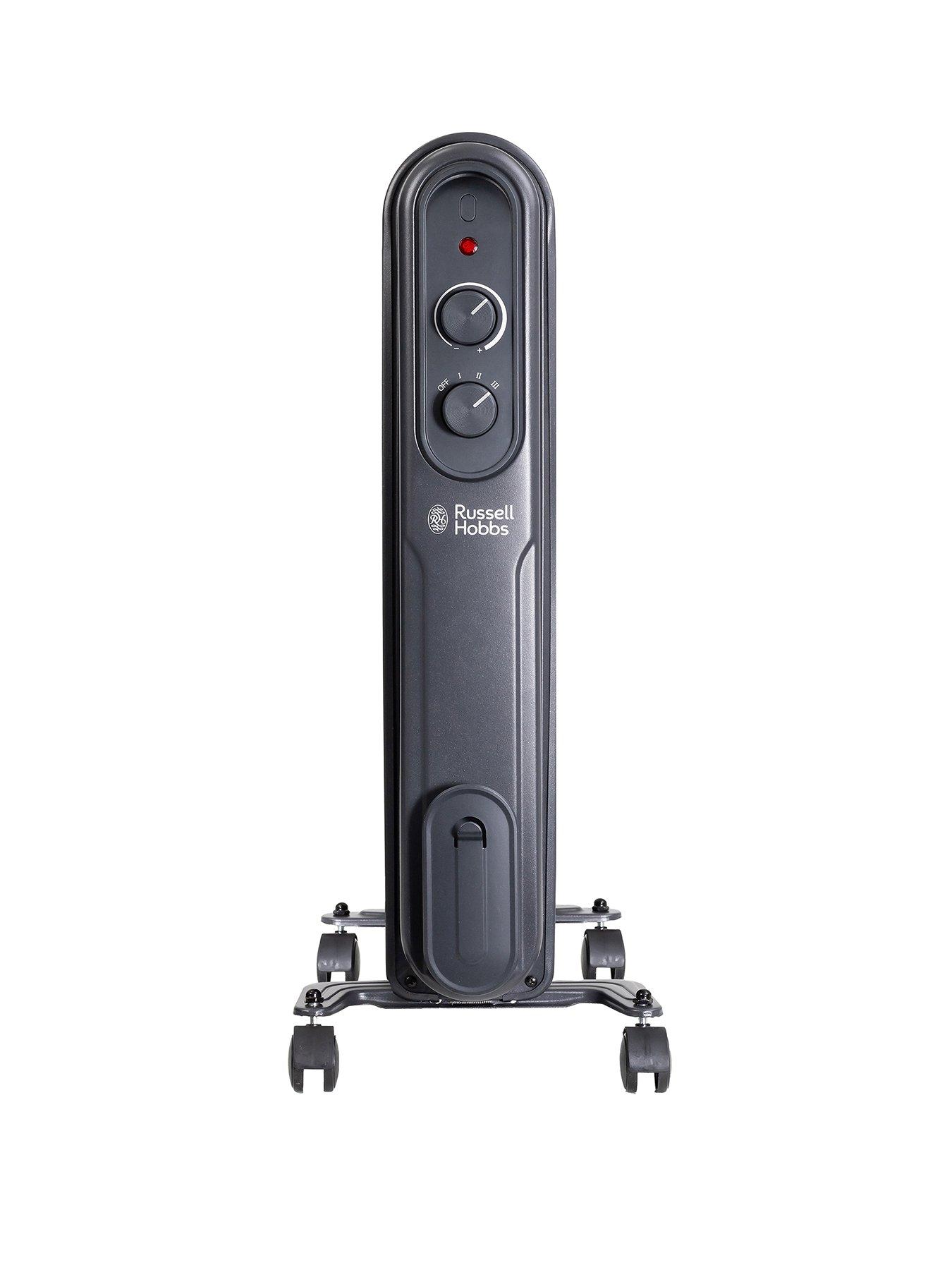 Russell Hobbs 2.5kW Oil-Filled Radiator - 9 Fin - Matt Anthracite