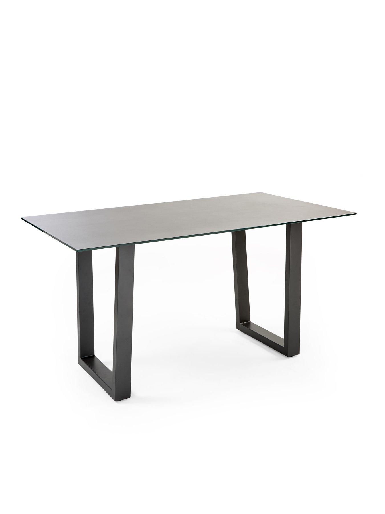 Image 4 of 7 of Very Home Nevada&nbsp;160 cm Long Dining Table + Corner Seat and Bench&nbsp;Dining Set&nbsp;- Black/Cream&nbsp;- FSC&reg; Certified
