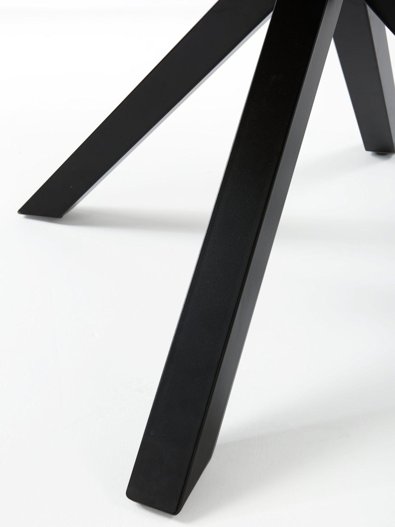 Image 7 of 7 of The Very Collection Oslo 120&nbsp;cm Round Dining Table - Oak/Black&nbsp;- FSC&reg; Certified