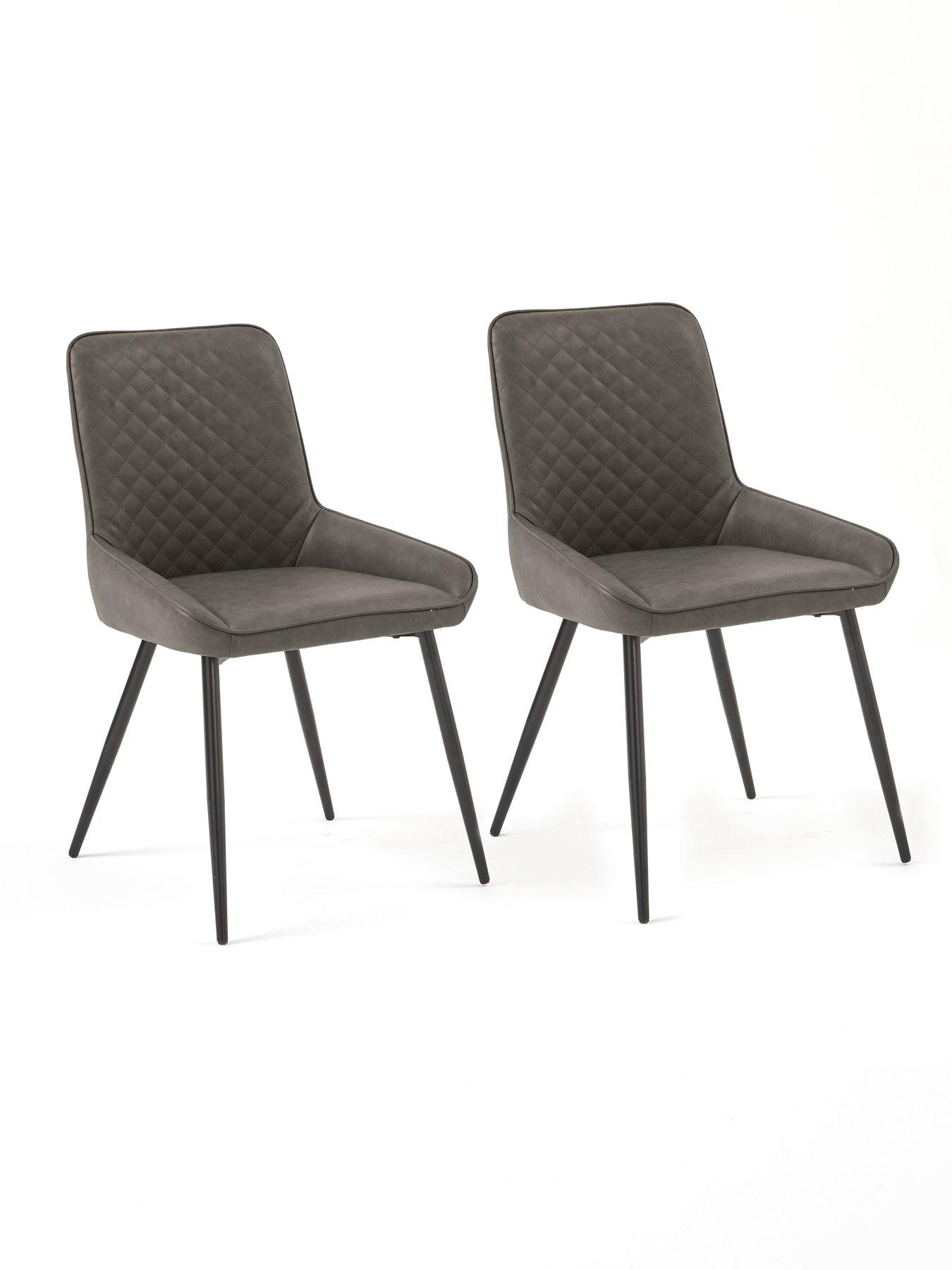 Image 3 of 6 of Very Home Sorena Pair of Dining Chairs - Grey&nbsp;- FSC Certified