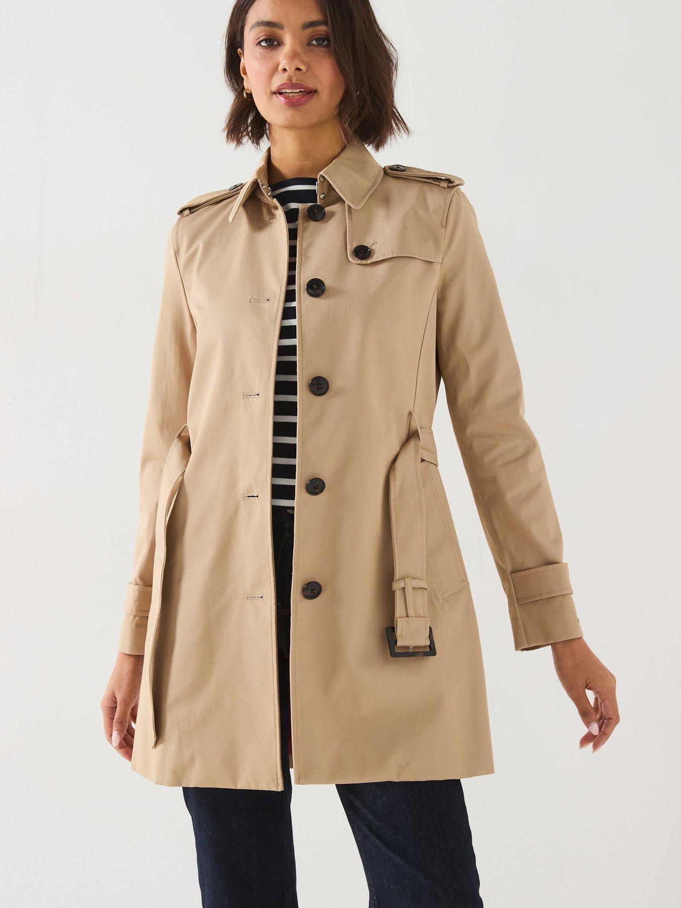 Tommy Hilfiger Heritage Single Breasted Trench Coat Beige Very