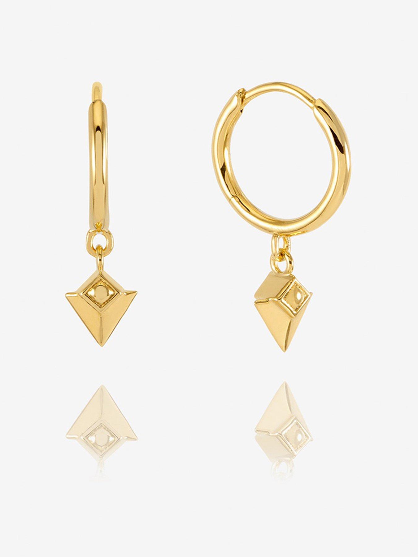 undefined Arrow Spike Huggie Hoop Earrings