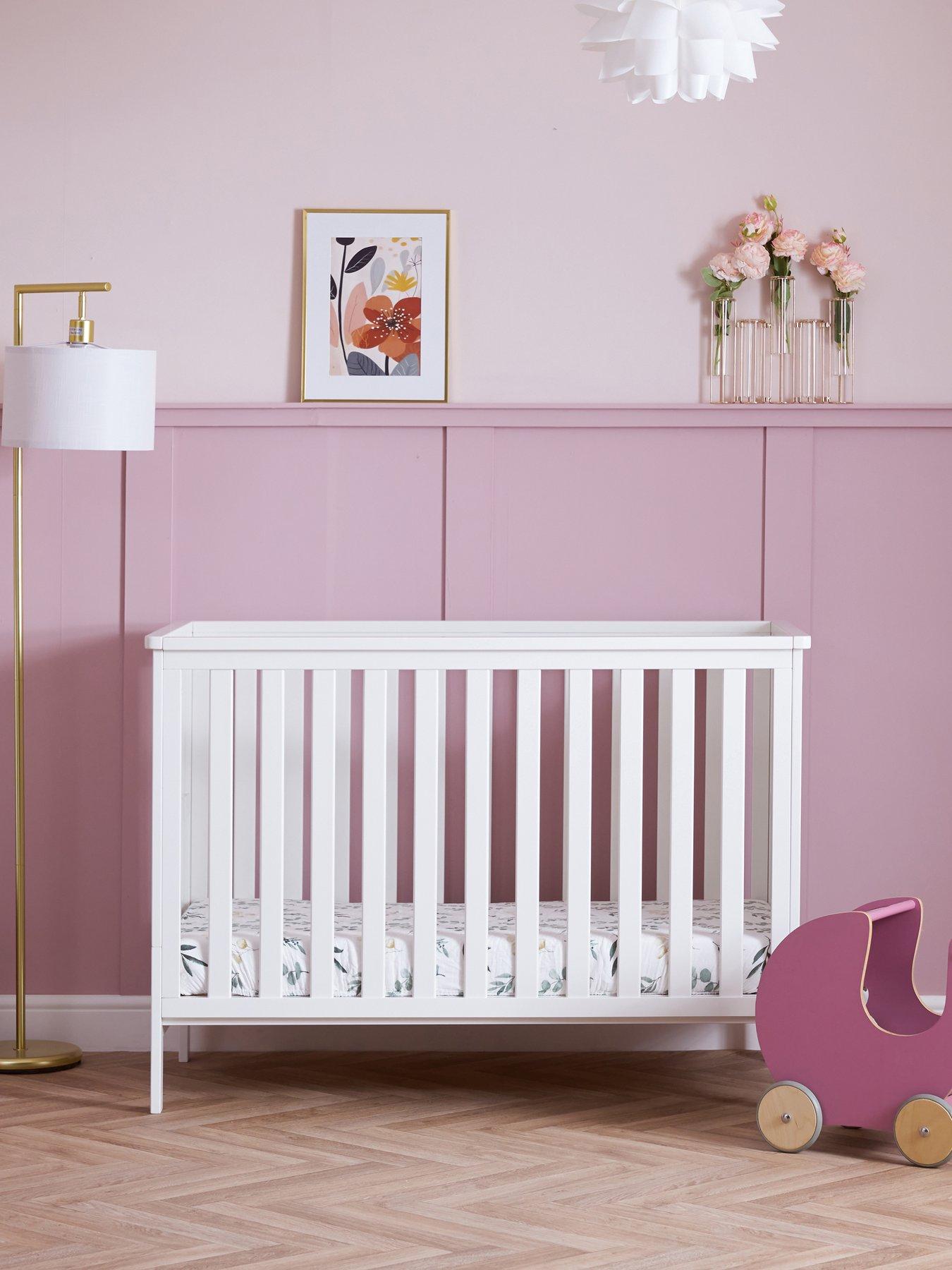 Product photograph of Obaby Evie Mini Cot Bed - White from very.co.uk