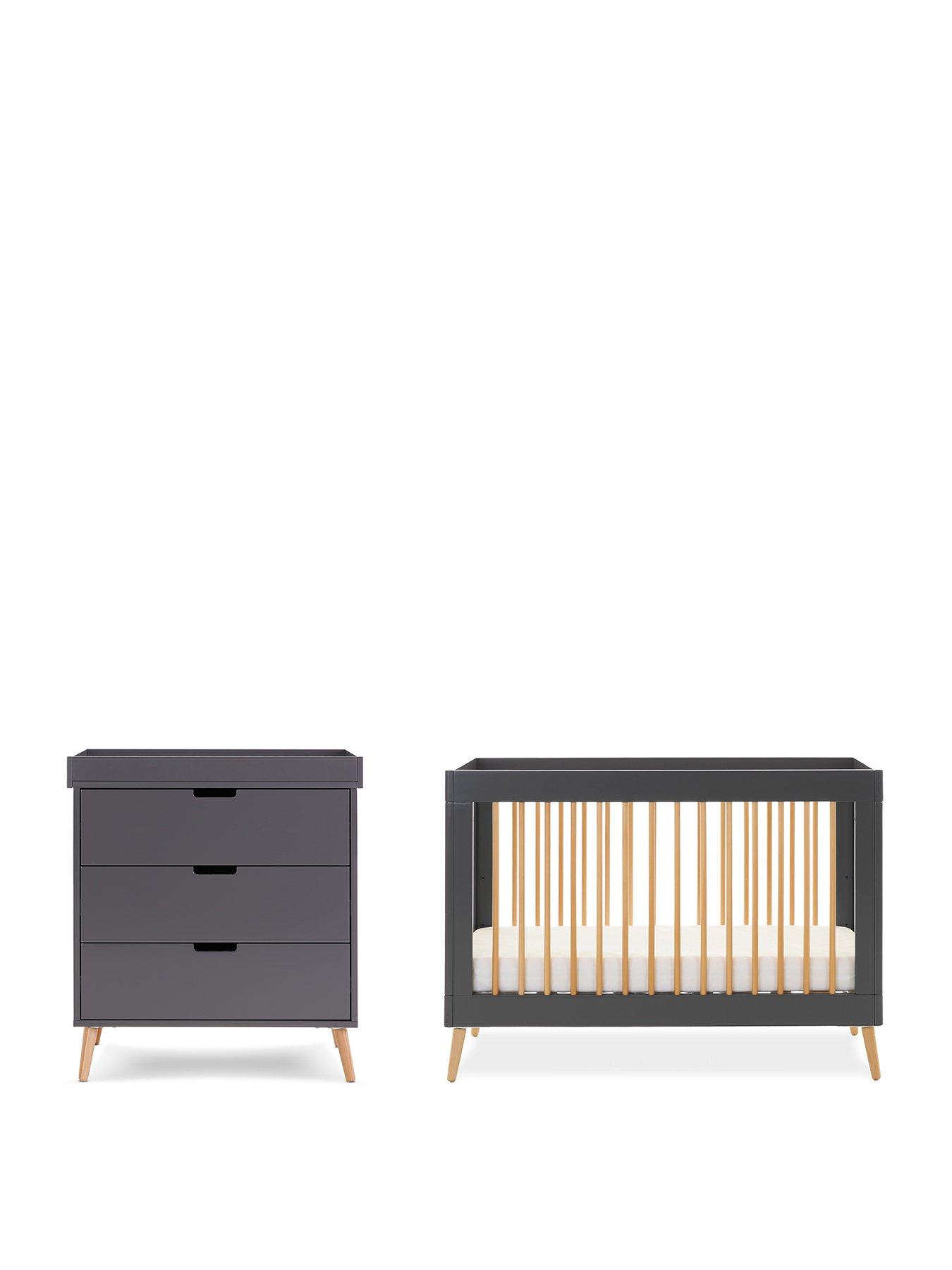 Image 2 of 7 of Obaby Maya Mini 2 Piece Room Set - Slate with Natural