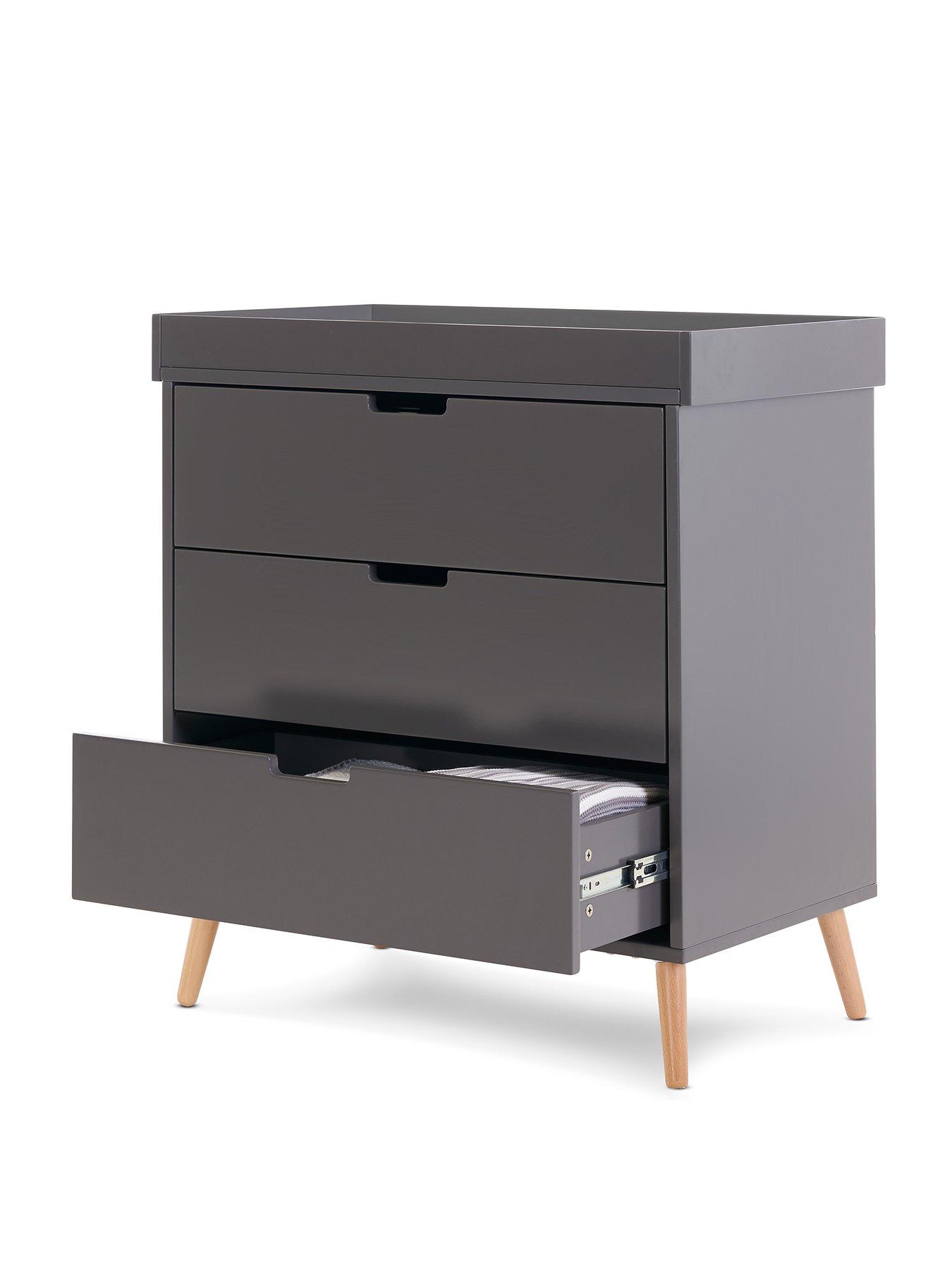 Image 3 of 7 of Obaby Maya Mini 3 Piece Room Set - Slate with Natural