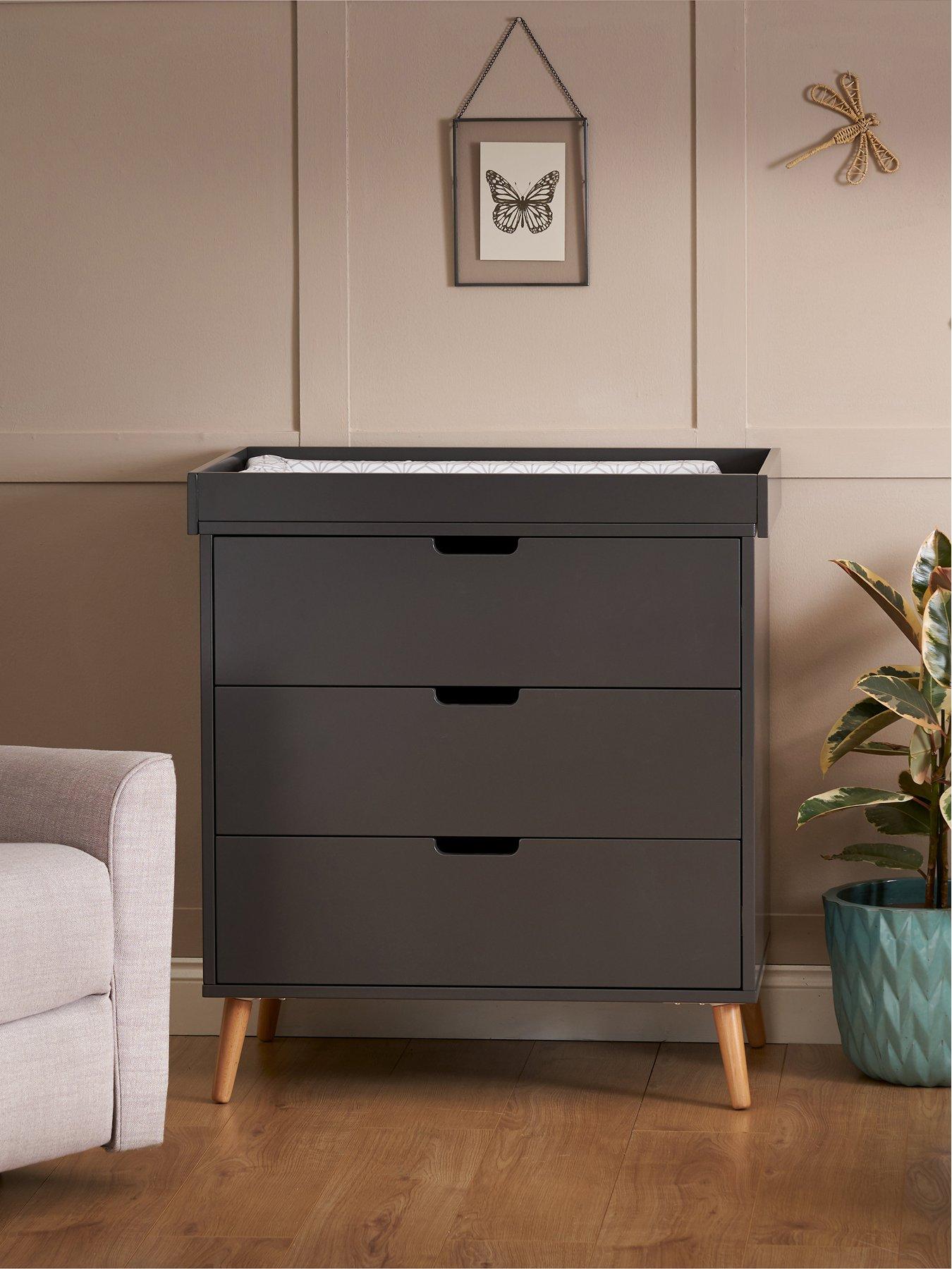 Image 7 of 7 of Obaby Maya Mini 3 Piece Room Set - Slate with Natural