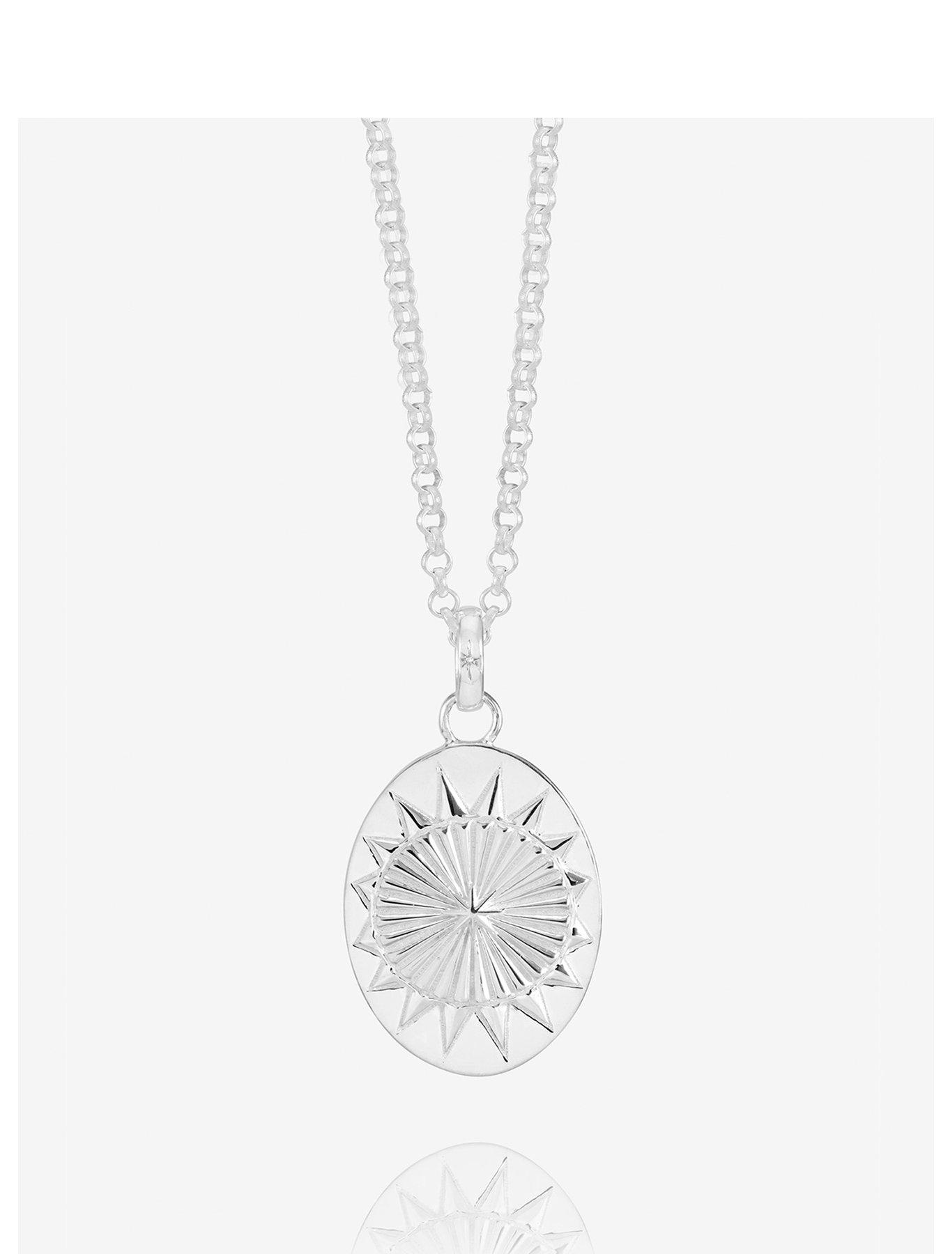 undefined Oval North Star Necklace