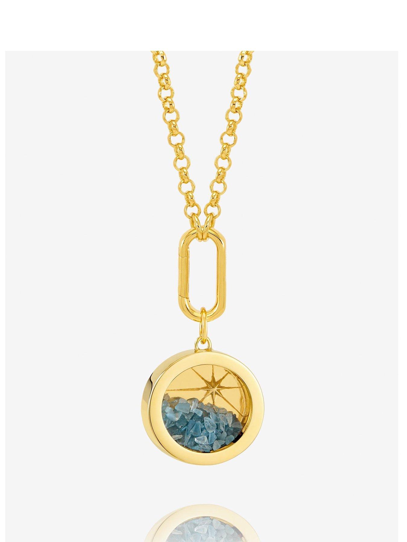 Product photograph of Rachel Jackson London Statement North Star Amulet Necklace from very.co.uk