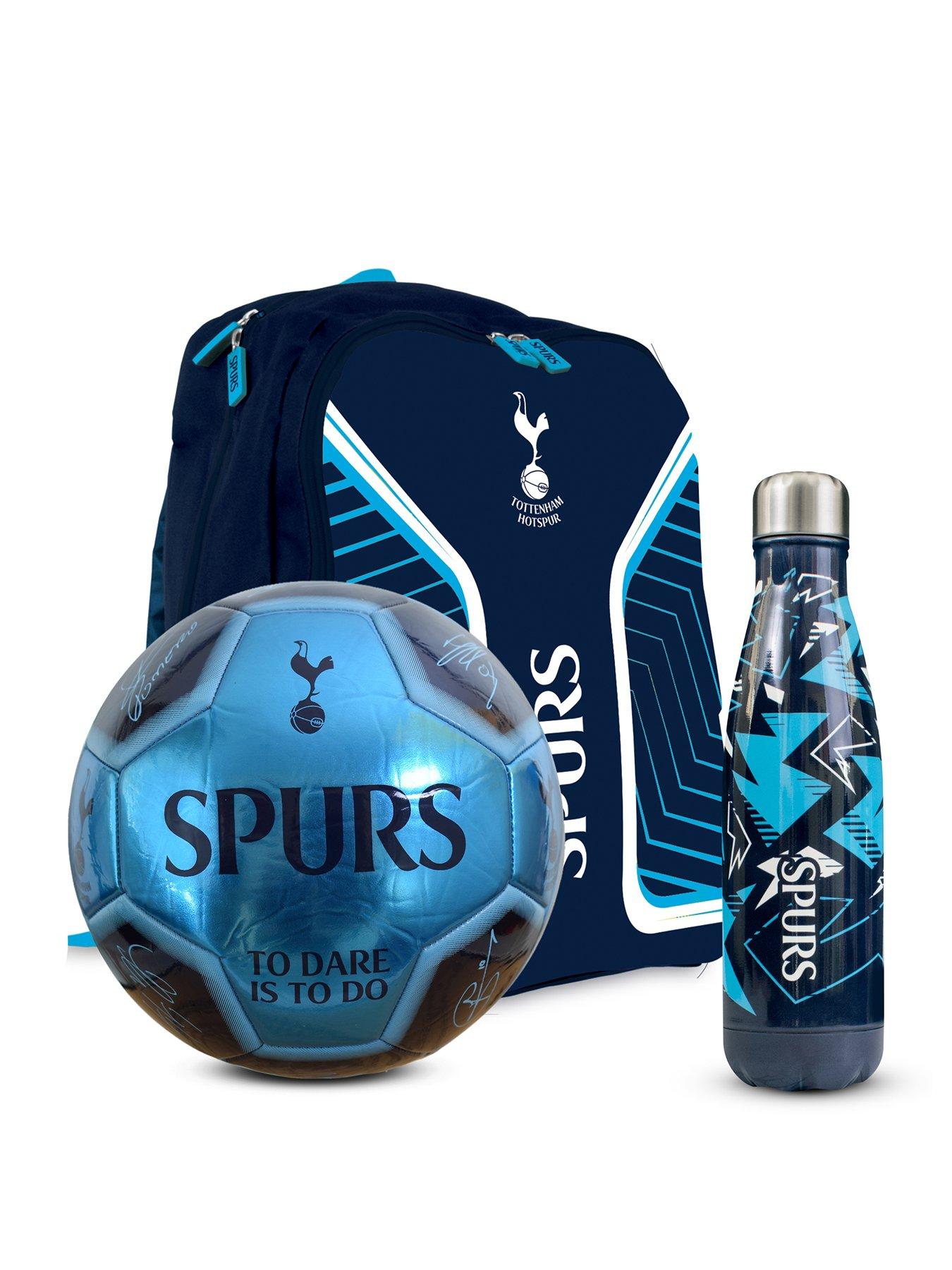 Football Bundle: Size 5 Metallic Signature Football, 500ml Stainless Steel Vacuum Flask  &  Large Backpack