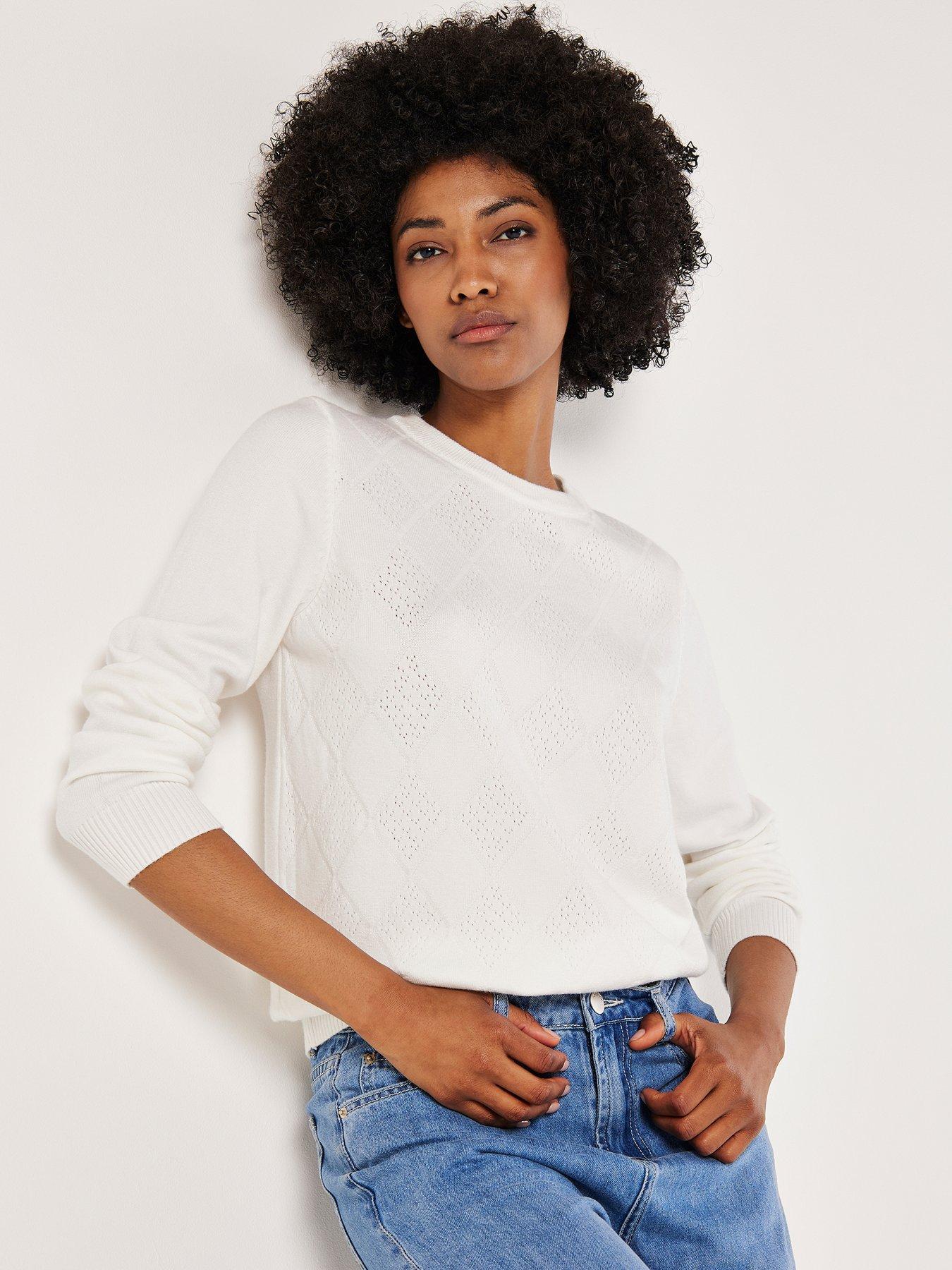 Apricot Diamond Pointelle Basic Jumper Very