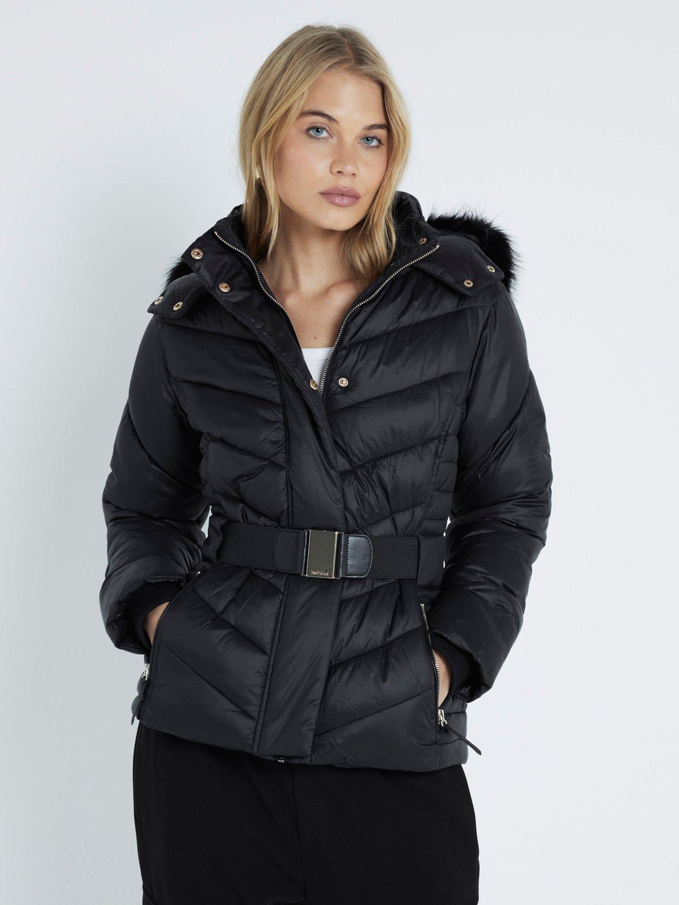 River island puffa coat online