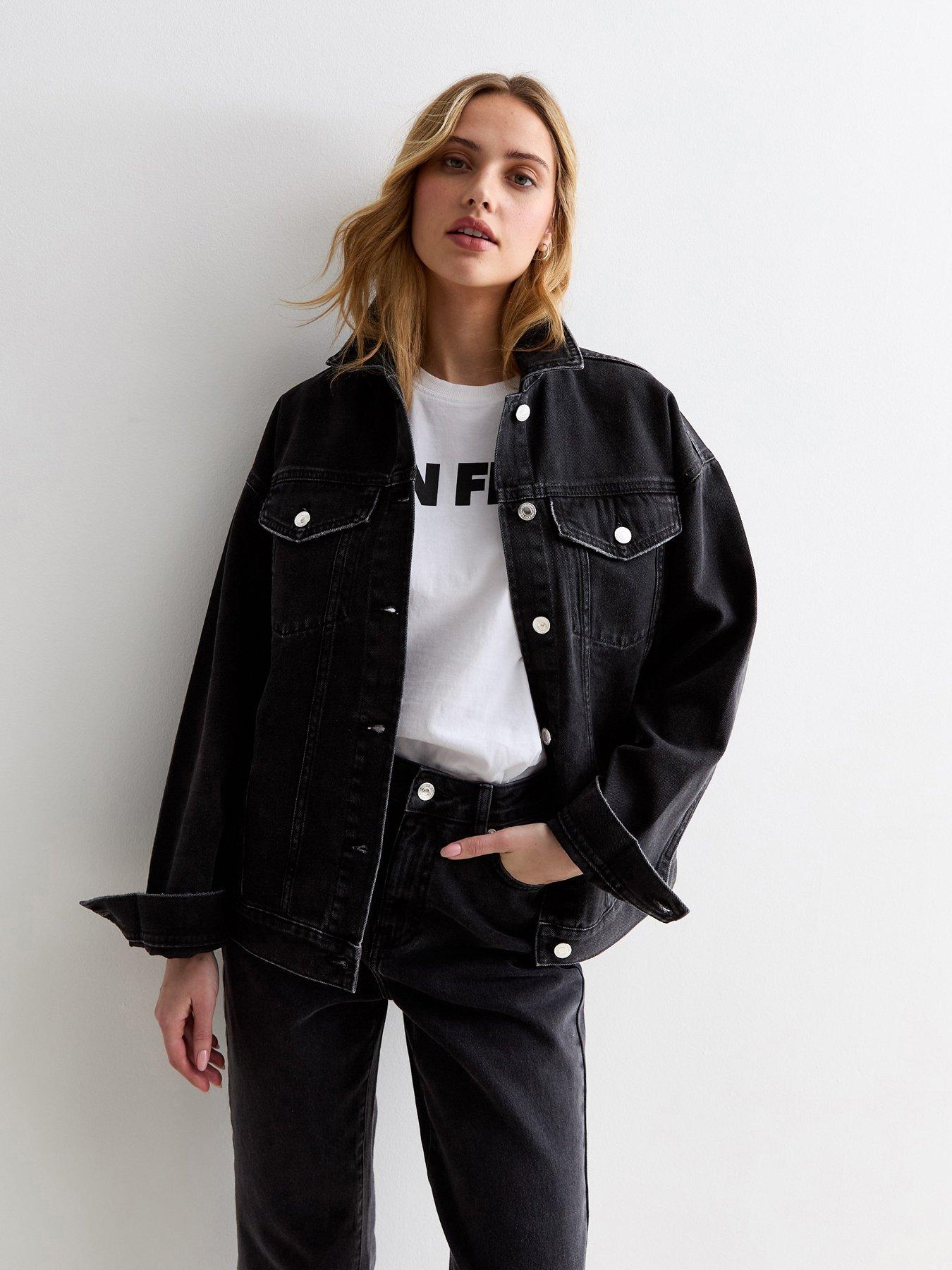 Black Oversized Denim Jacket
