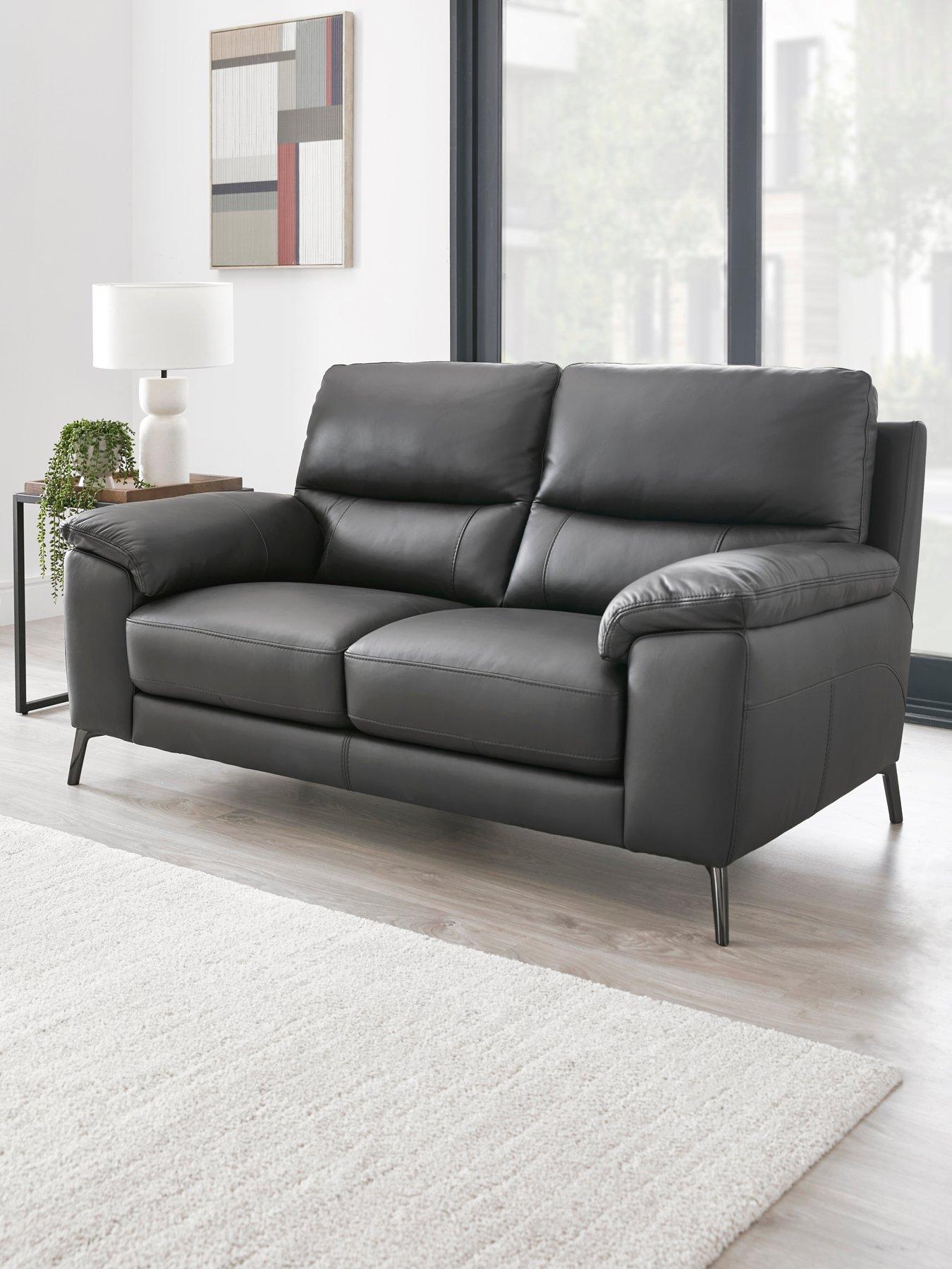 Very Home Lesta 2 Seater Leather Sofa