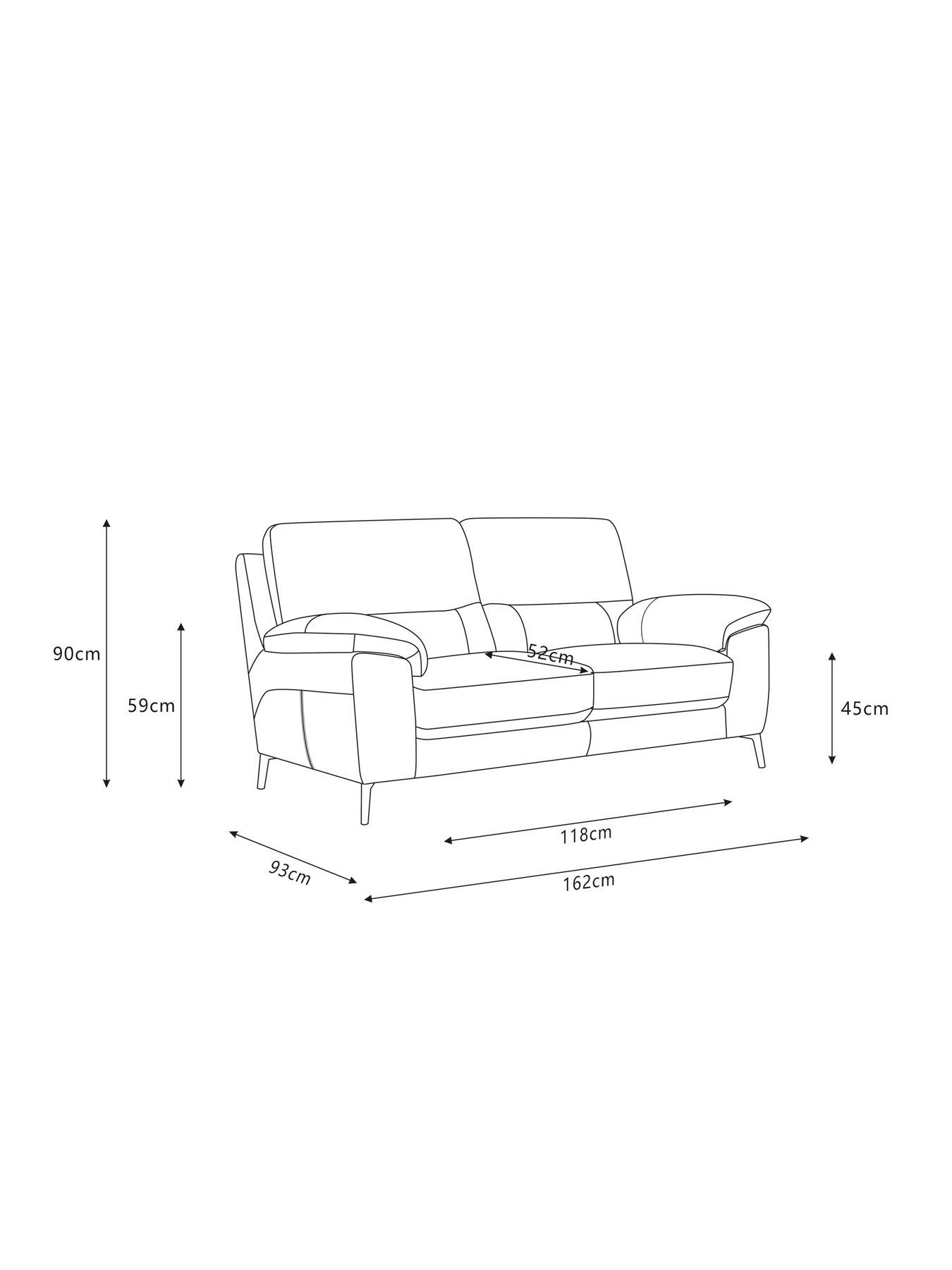 Image 7 of 7 of Very Home Lesta 2 Seater Leather Sofa