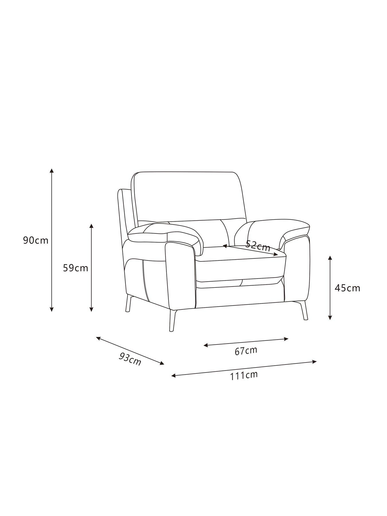 Image 7 of 7 of Very Home Lesta Leather Chair