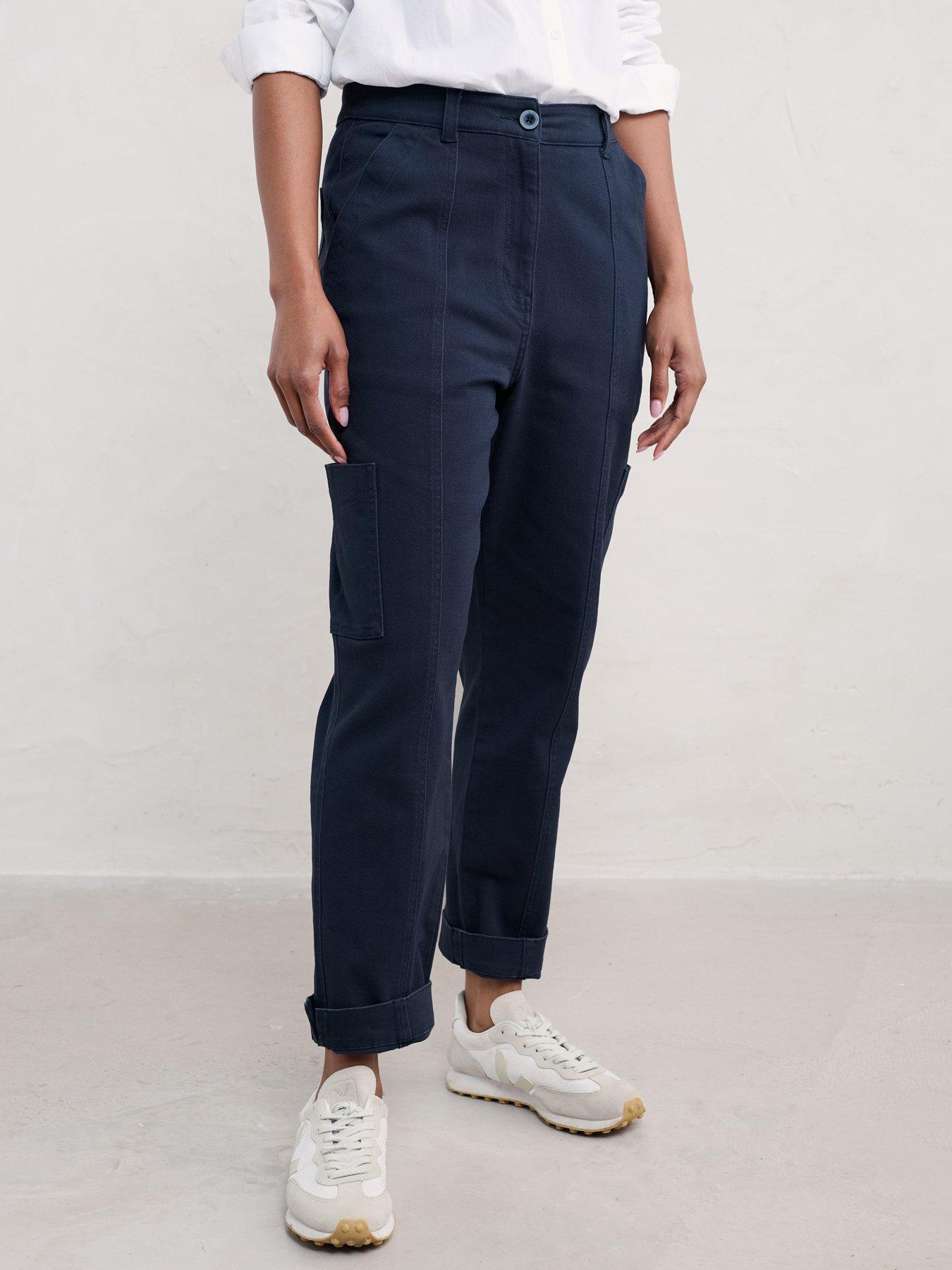 undefined Tapered Ankle Grazers - Navy