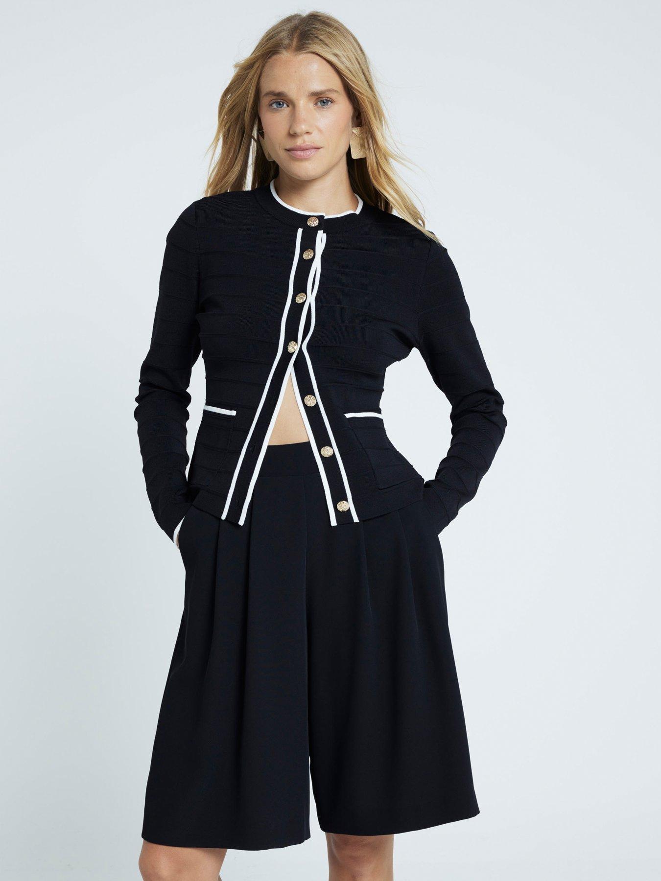 undefined Military Cardigan - Black