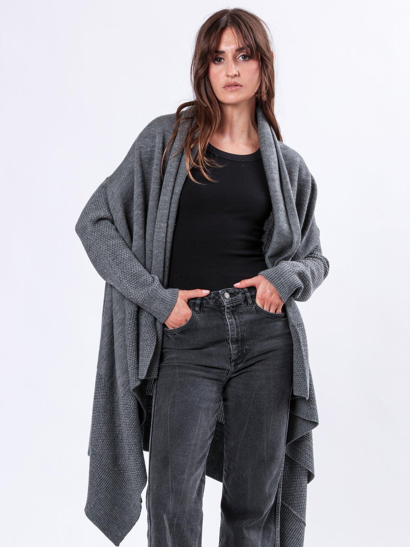 Womens draped cardigan sales