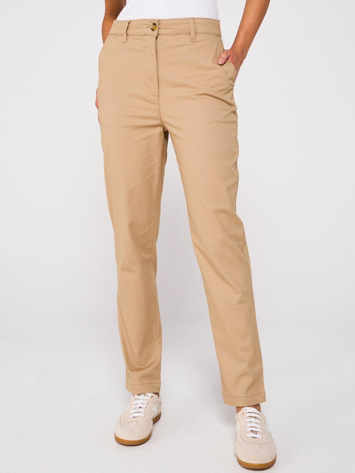 undefined Girlfriend Chino Trousers - Stone