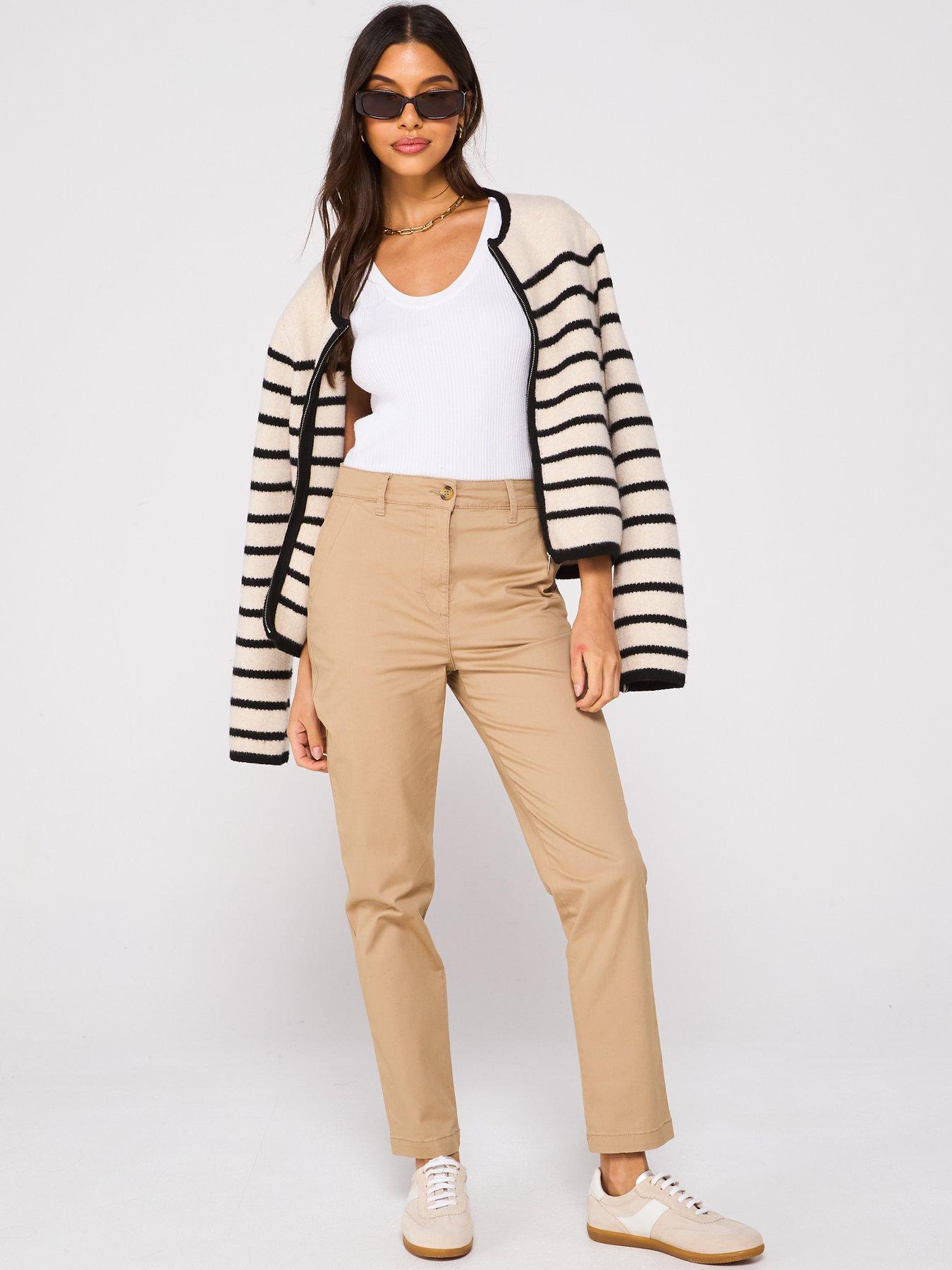 Image 3 of 6 of Everyday Girlfriend Chino Trousers - Stone