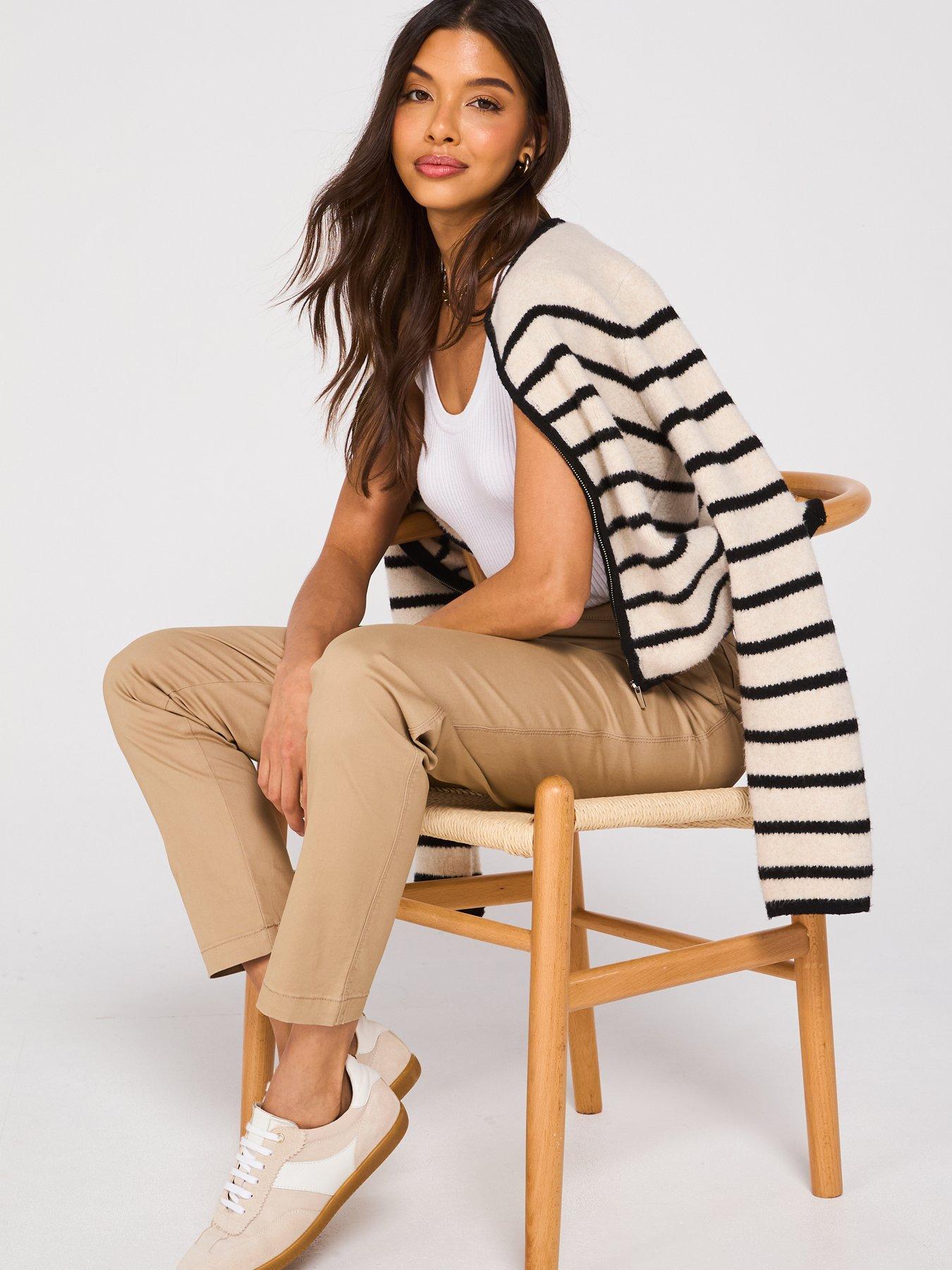 Image 5 of 6 of Everyday Girlfriend Chino Trousers - Stone