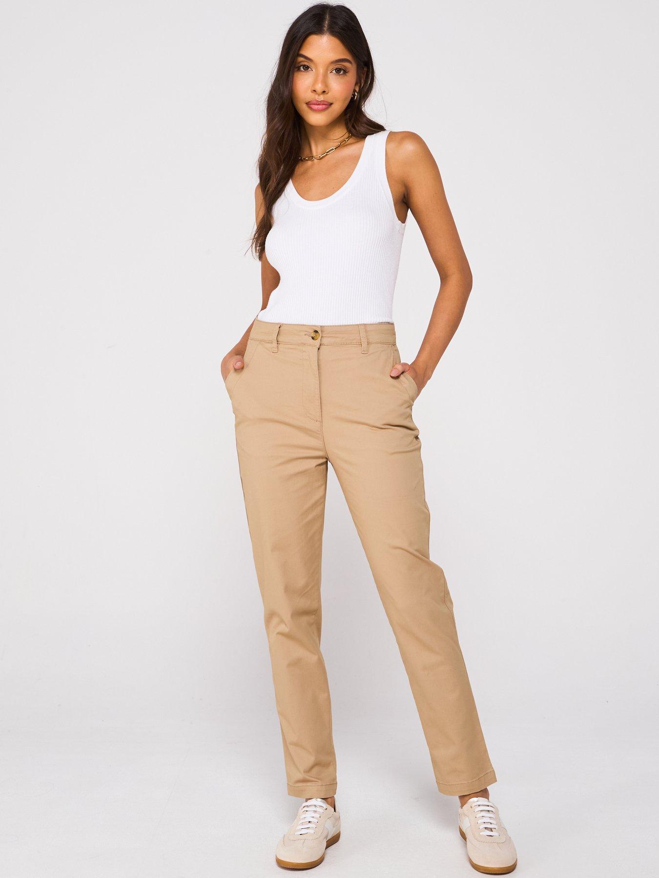 Image 6 of 6 of Everyday Girlfriend Chino Trousers - Stone