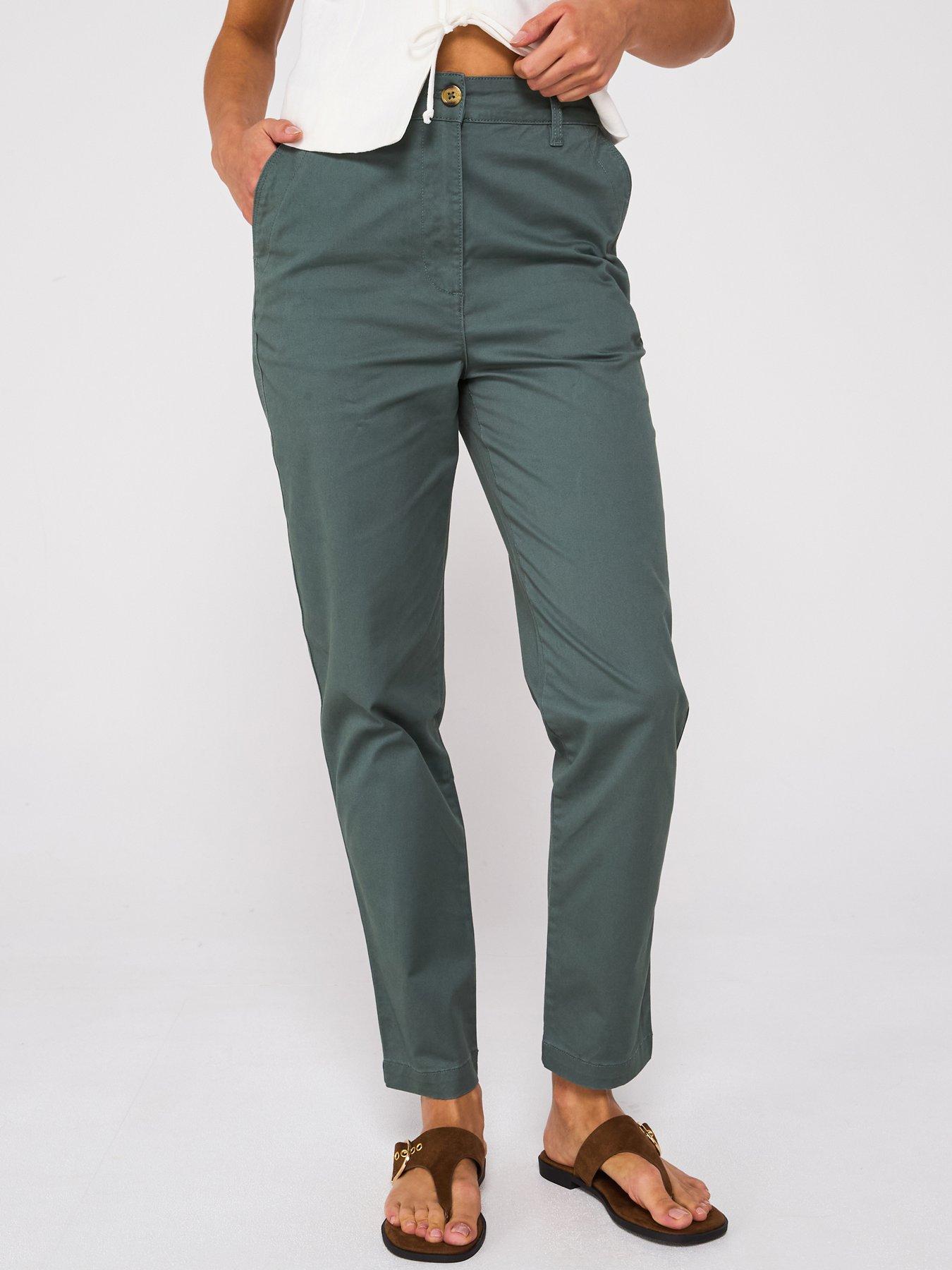 undefined Girlfriend Chino Trousers - Khaki