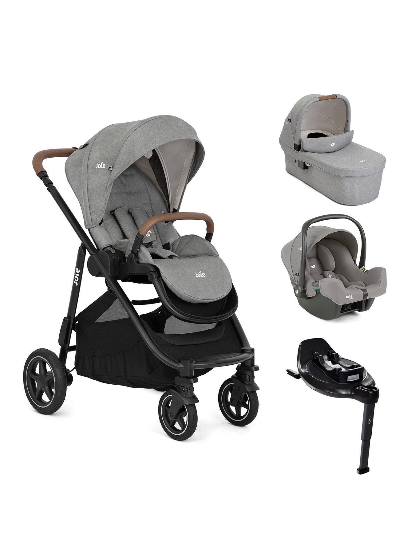 Joie Versatrax On the Go Encore Travel System Bundle - Pebble