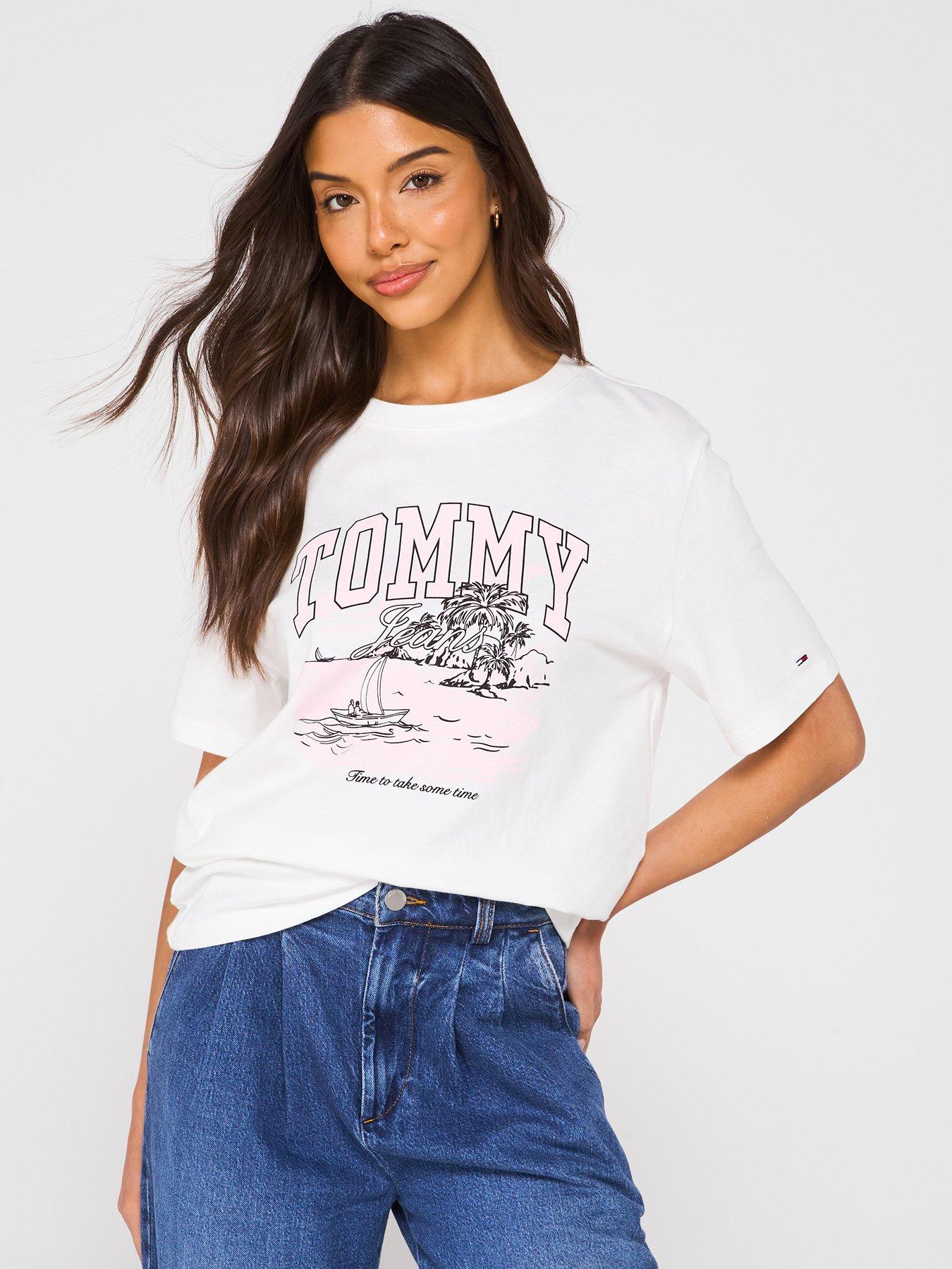 undefined Tropical Print T-Shirt - White