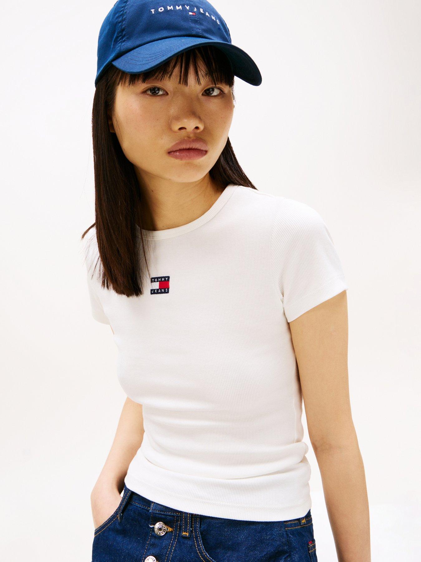 Tommy Jeans Badge Logo T-Shirt - White