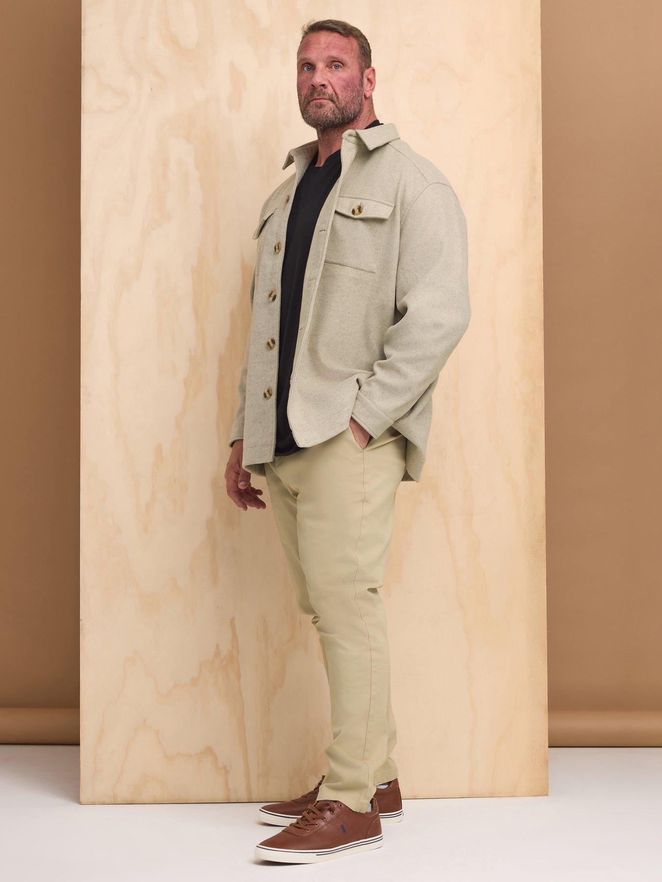 undefined Faux Wool Casual Jacket - Natural